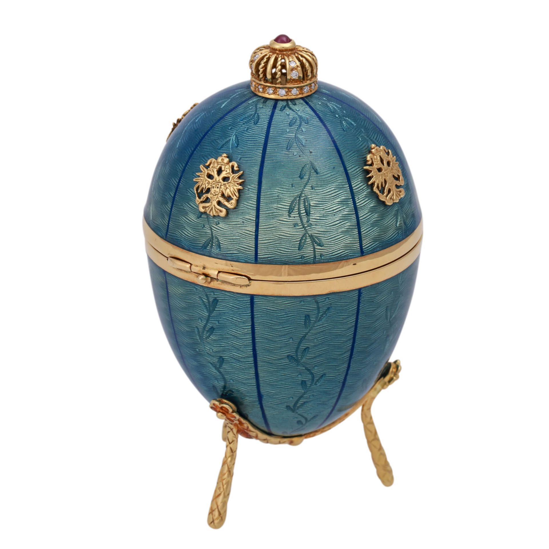 FABERGÉ by VICTOR MAYER, Romanoff Ei,< - Bild 3 aus 10