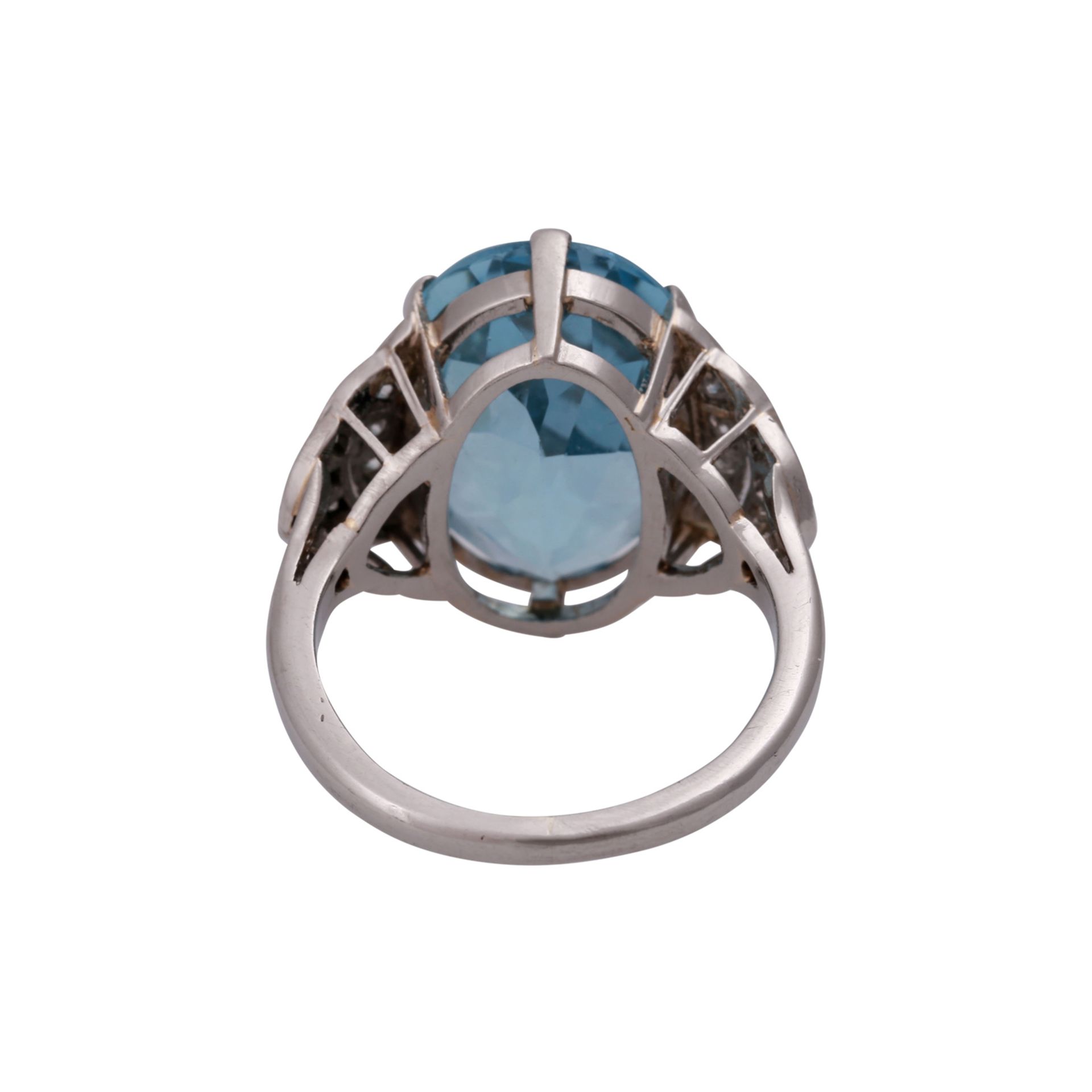 Ring mit Aquamarin ca. 7,9 ct - Bild 4 aus 4