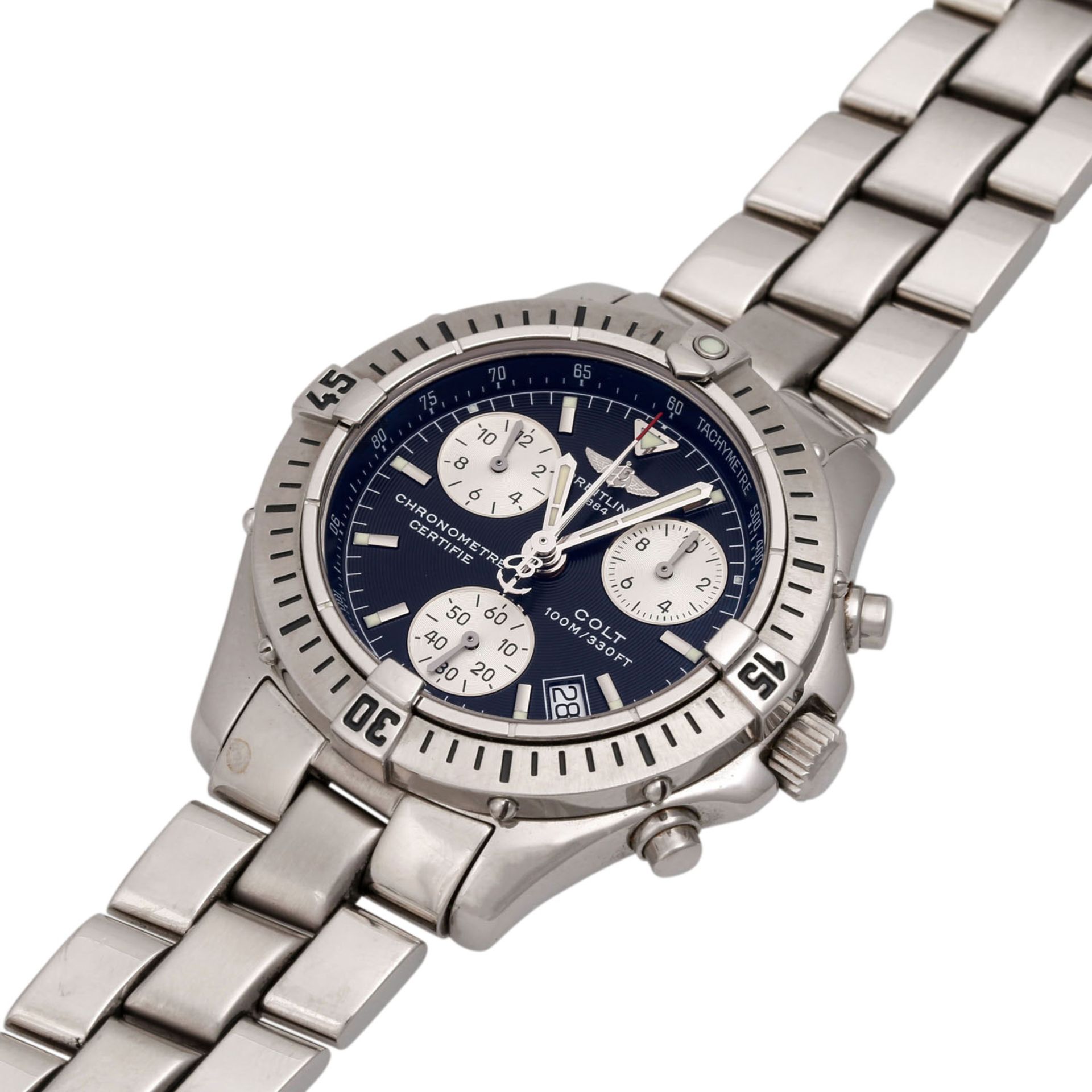 BREITLING Colt Chronograph Herrenuhr, Ref. A 73350. - Bild 4 aus 5