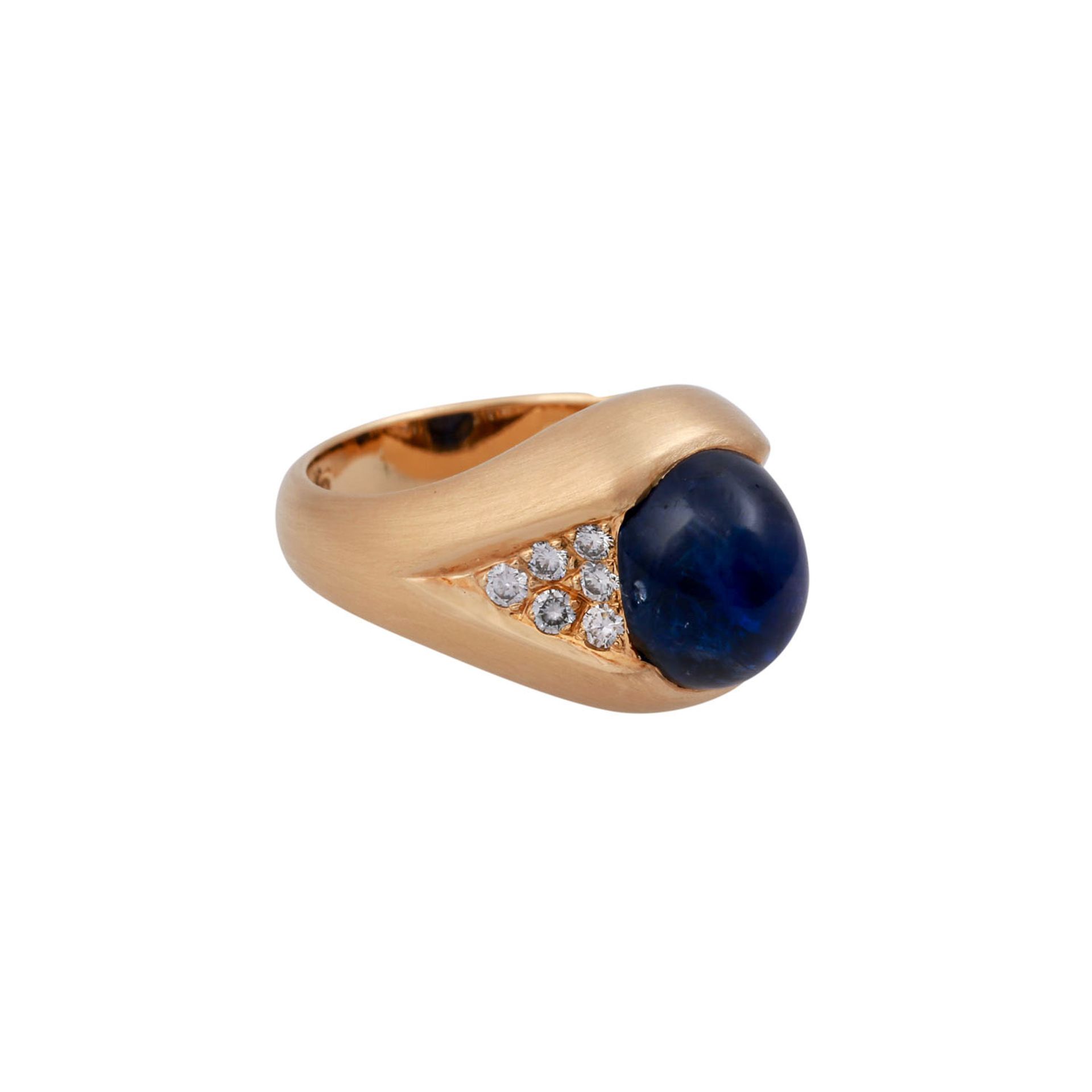 SCHILLING Ring mit Saphircabochon ca. 5 ct - Bild 2 aus 5