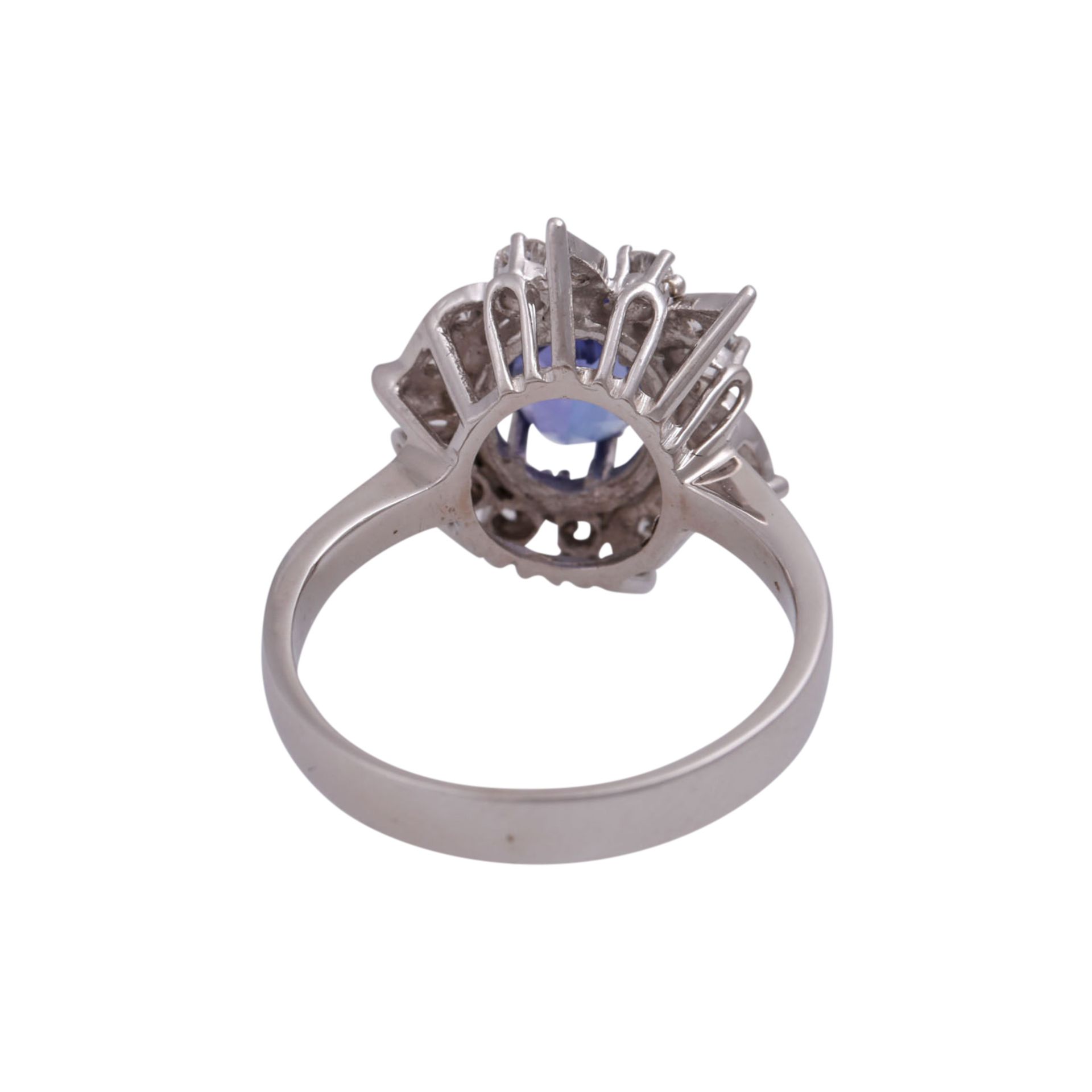 Ring mit ovalem Tansanit ca. 1 ct - Bild 4 aus 4