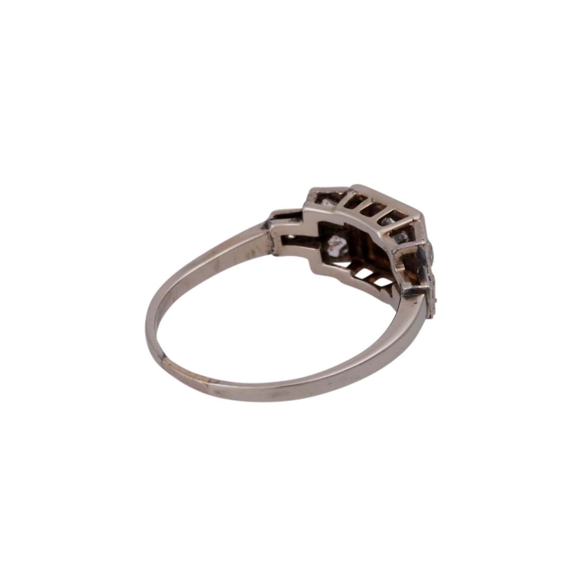 Ring mit Altschliffdiamant von ca. 0,15 ct, - Bild 3 aus 4