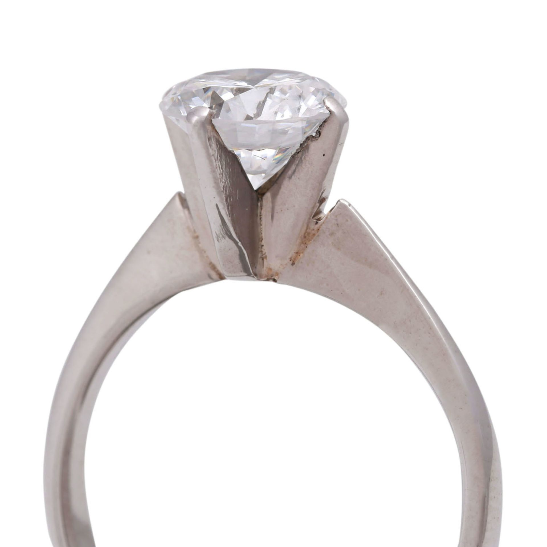 JACOBI Solitärring mit Brillant, ca. 1,5 ct (punz.),< - Bild 5 aus 5