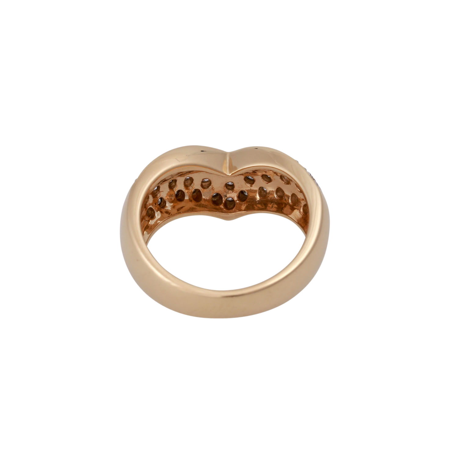 DIEMER Ring mit 33 Brillanten zus. ca. 1,6 ctvon guter Farbe und Reinheit, GG 14K, RW: 50, Ende - Image 4 of 4