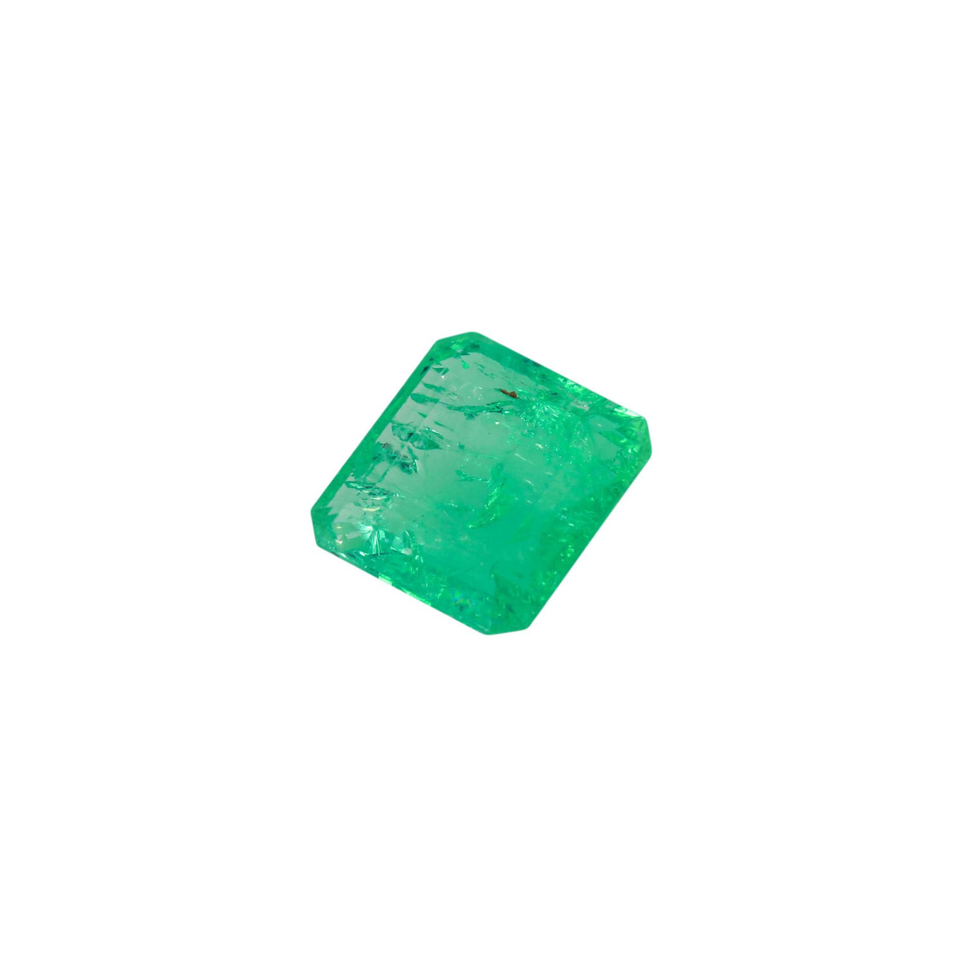 1 loser Smaragd 5,88 ctmit nat. Wachstumsmerkmalen.1 loose emerald 5.88 ct with natural growth - Bild 5 aus 5