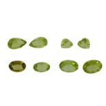 Konvolut 8 Peridots,