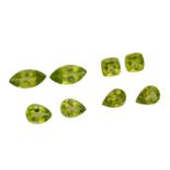 Konvolut 8 Peridots,