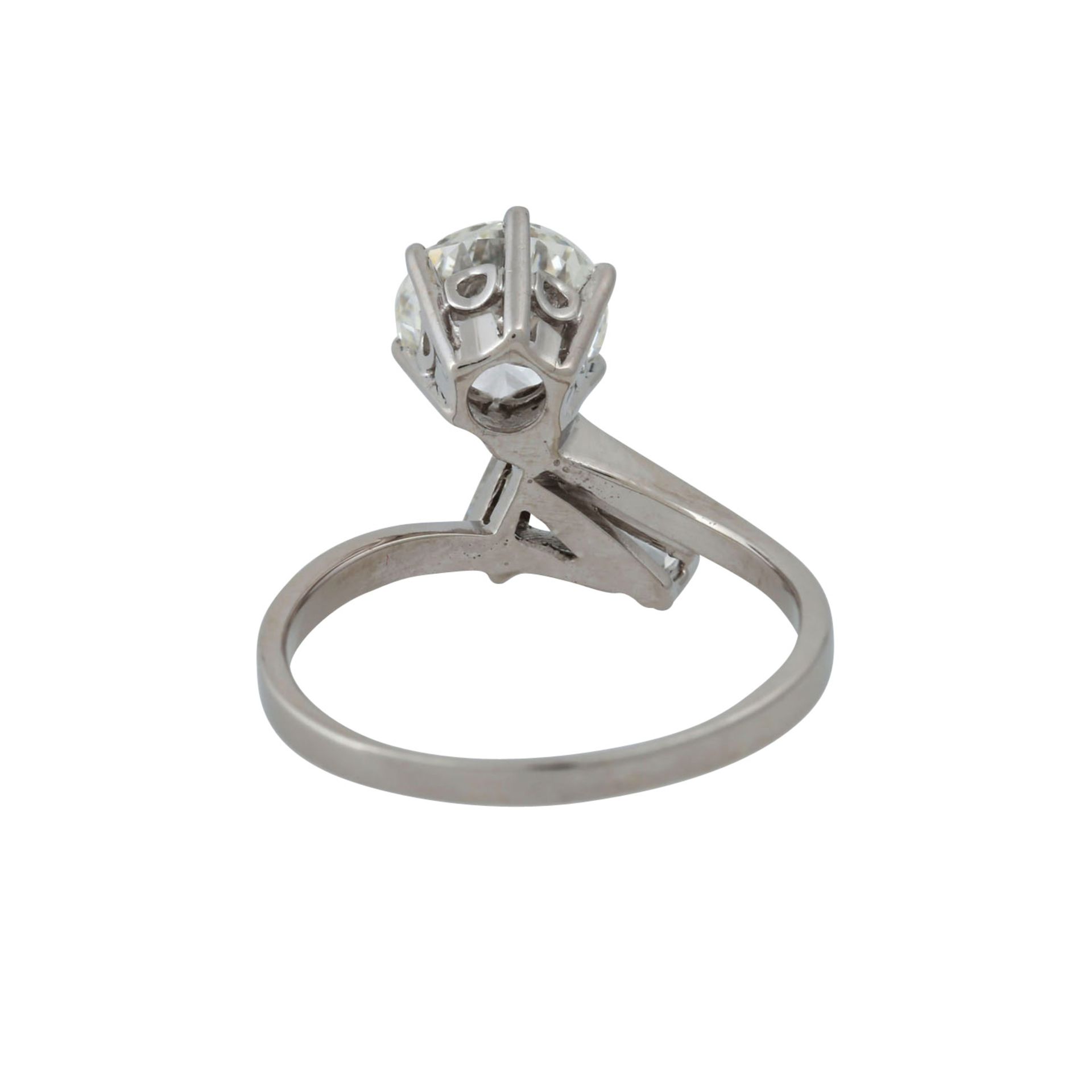 Ring mit Brillant von ca. 1,5 ct, - Bild 4 aus 5