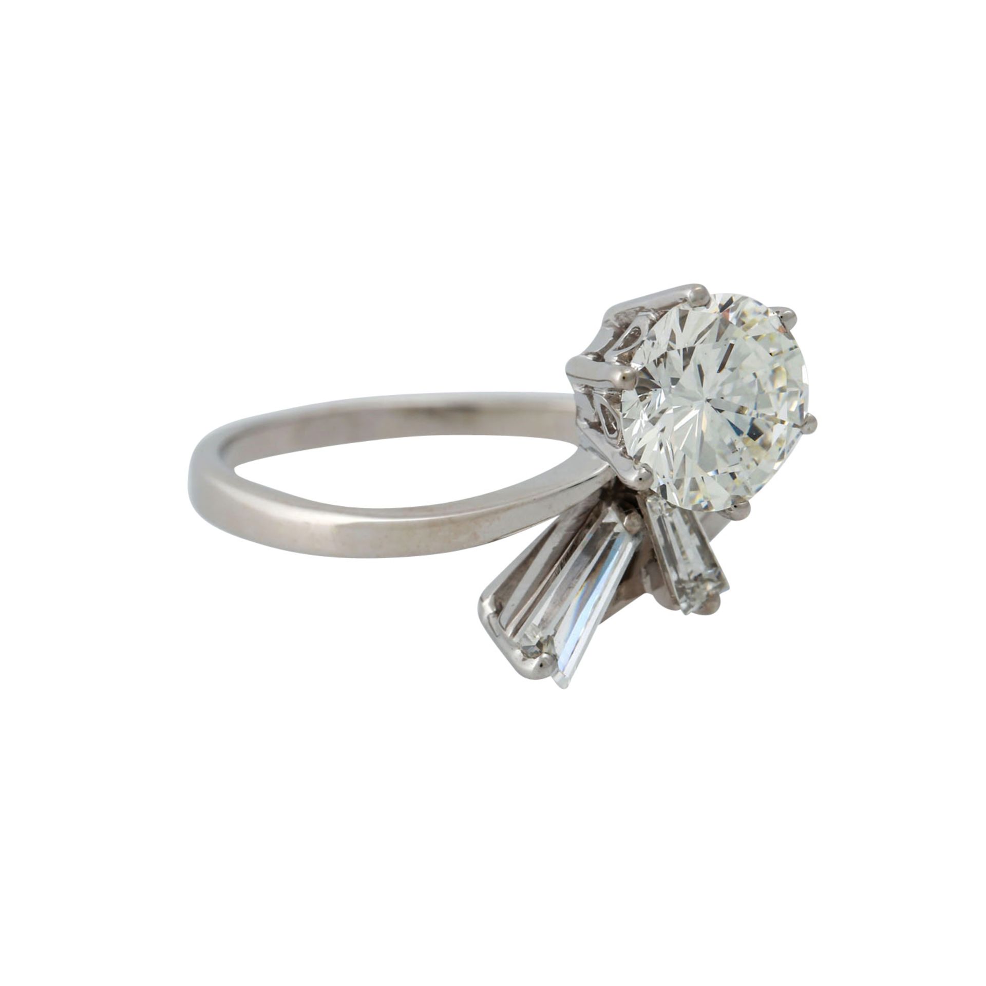 Ring mit Brillant von ca. 1,5 ct, - Bild 2 aus 5