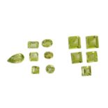 Konvolut 12 Peridots,