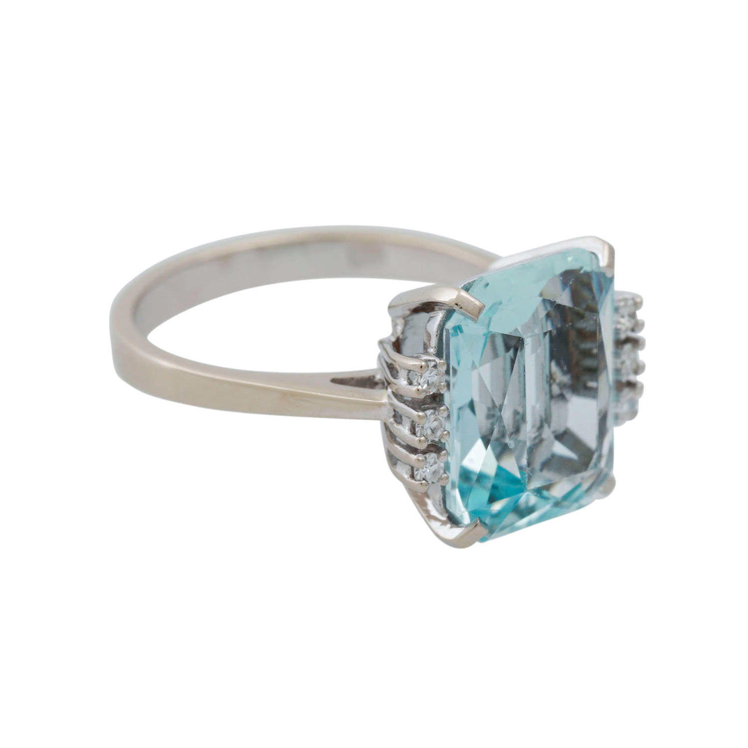 Ring mit eisblauem Aquamarin, ca. 5,2 ct - Image 2 of 4