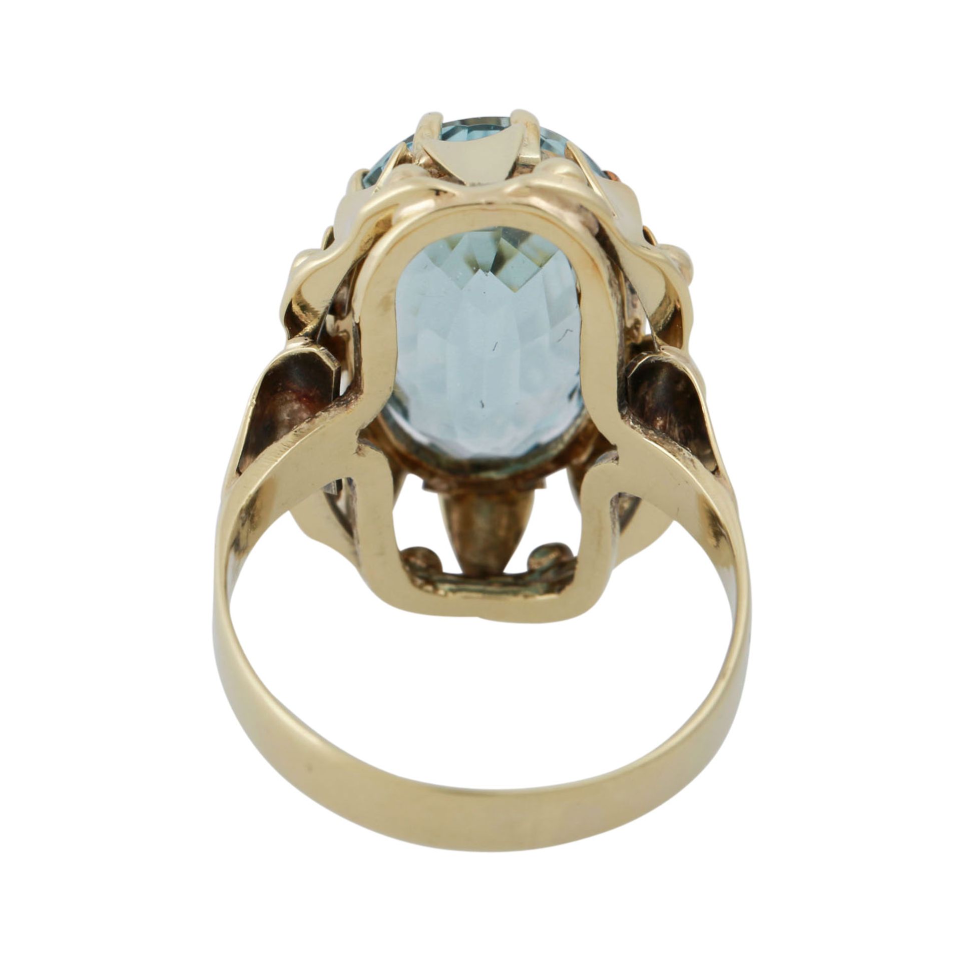 Ring mit hellblauem Aquamarin von 6,5 ct, - Bild 4 aus 4