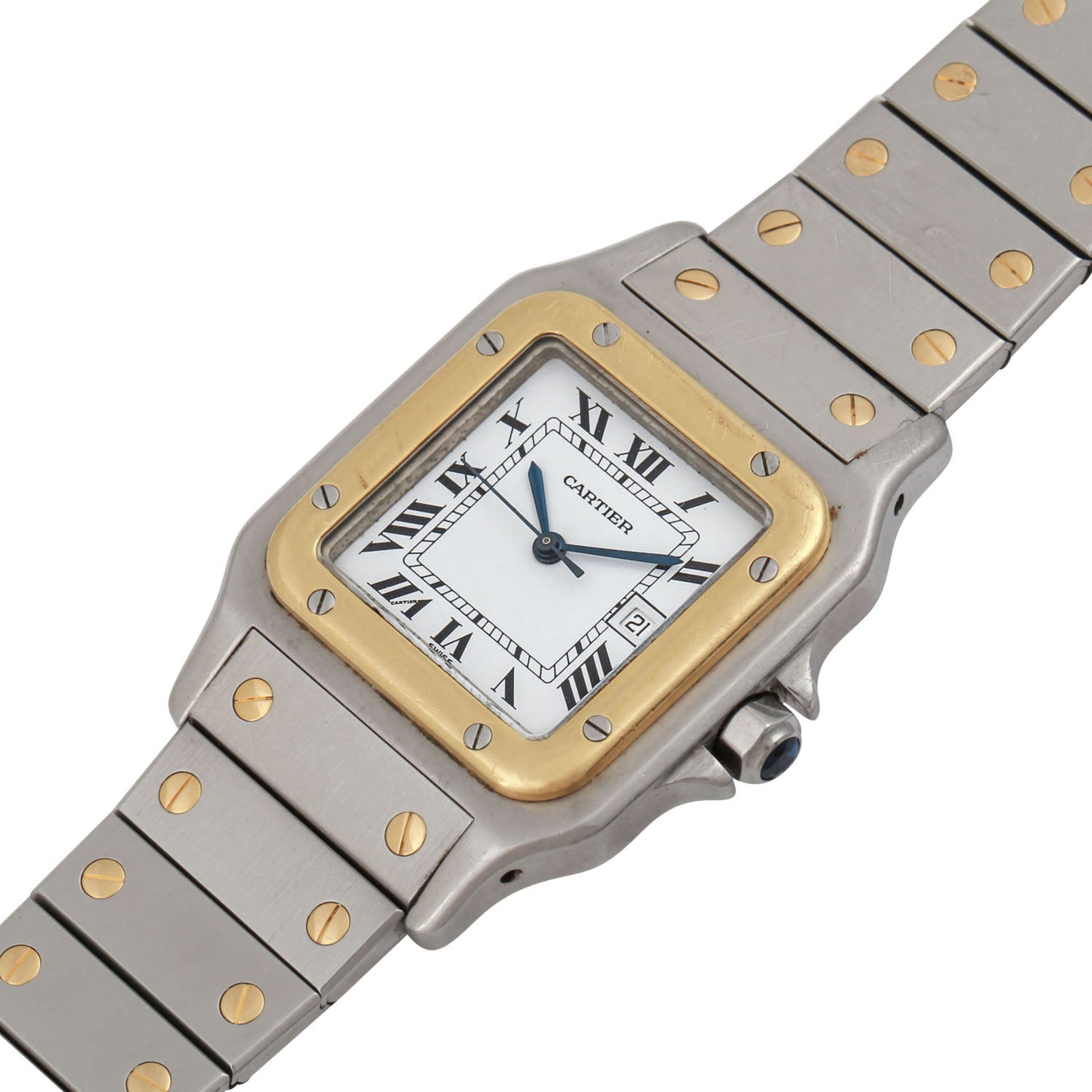 CARTIER Santos Vintage. Damenuhr. - Bild 4 aus 7