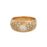 Ring mit Brillant, ca. 0.53 ct (punziert)