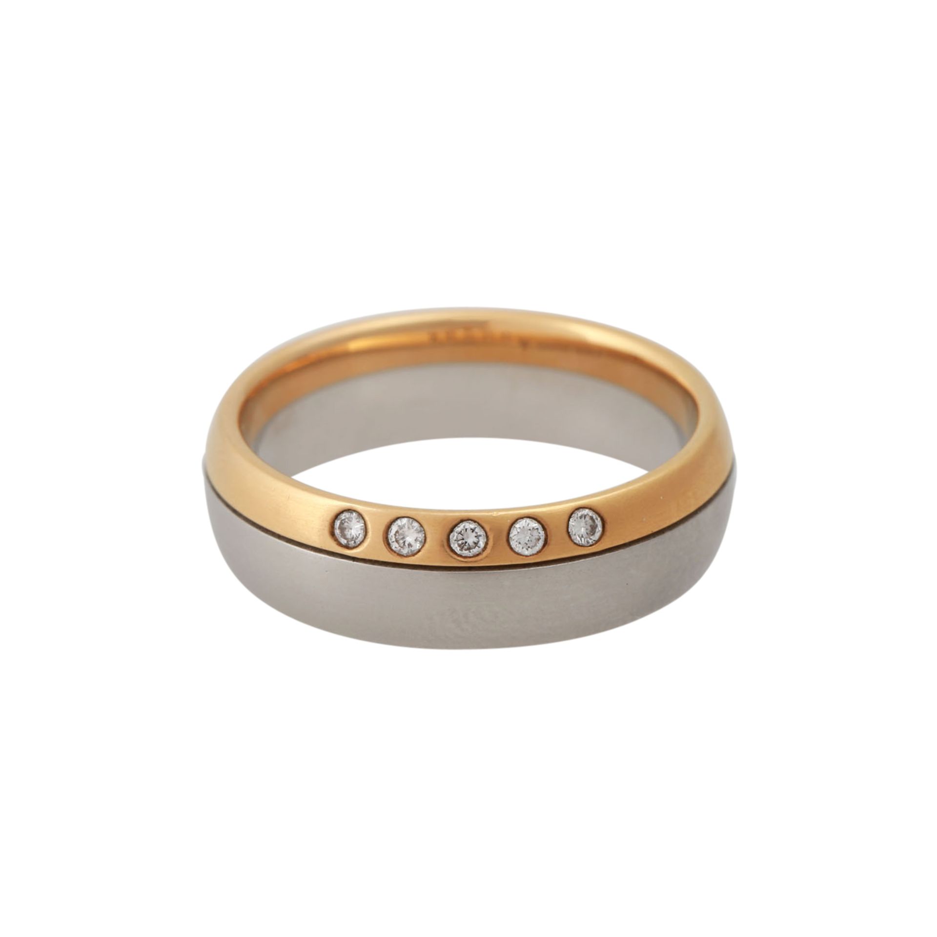 CHRISTIAN BAUER Ring mit 5 kleinen Brillanten, zus. ca. 0,07 ct