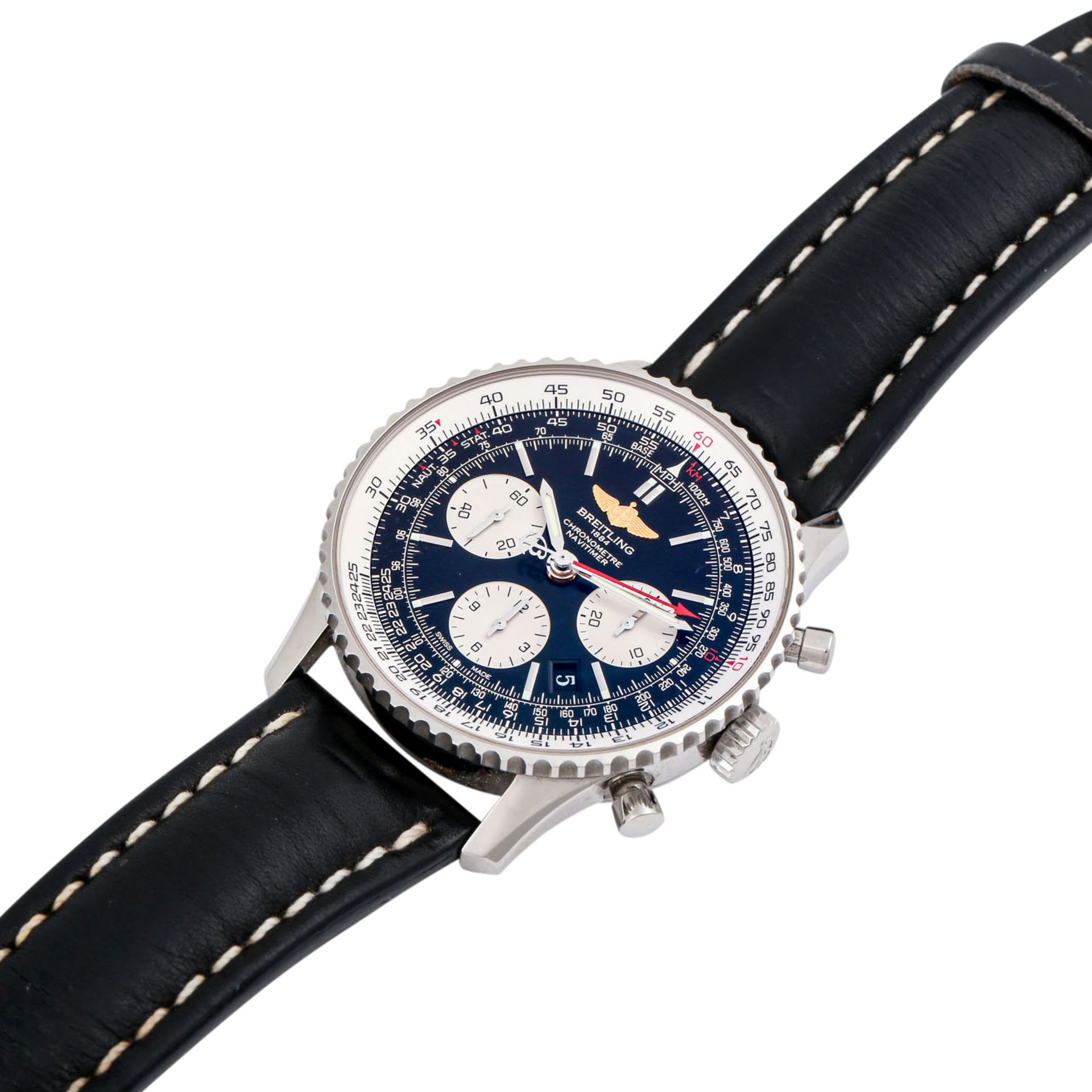 BREITLING Navitimer 01, Ref. AB012012/BB01. Chronograph. Herrenuhr.Edelstahl. Automatic-Werk. COSC - Bild 4 aus 7