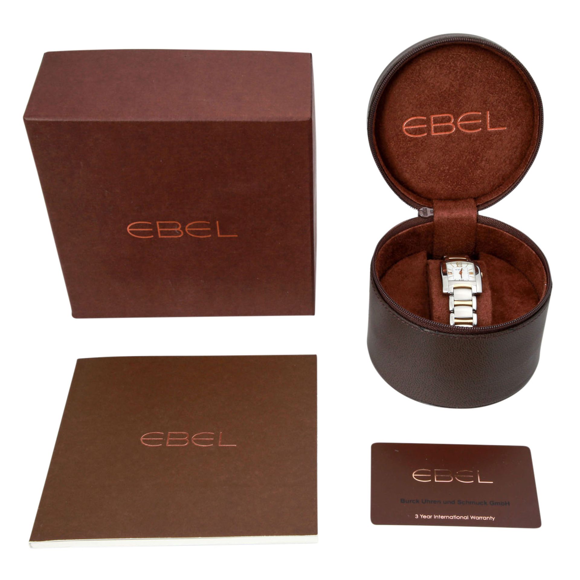 EBEL Brasilia Mini, Ref. E1976M22. Damenuhr.Edelstahl/Gold 18K. Quarz-Werk. Deutliche - Bild 6 aus 6