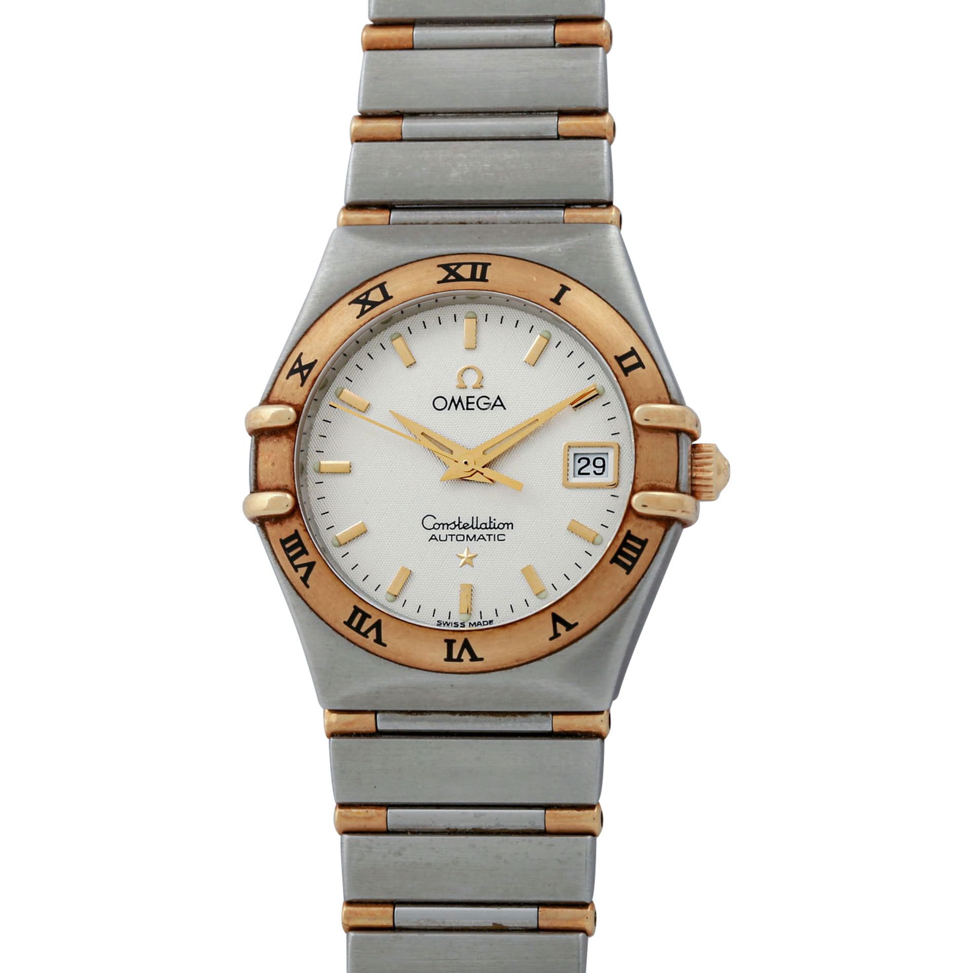 OMEGA Constellation. Damenuhr.Edelstahl/Gold 18K. Automatic-Werk. Gebrauchsspuren an Band und