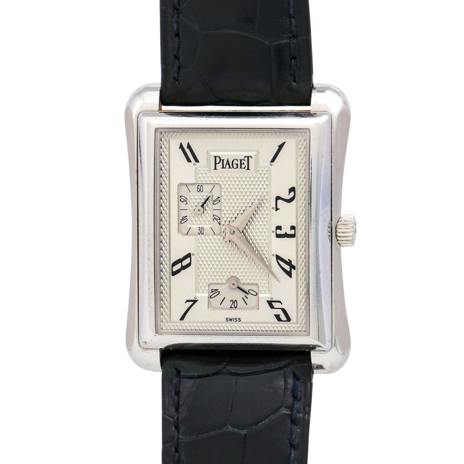 PIAGET Emperador, Ref. 18900. Herrenuhr.Gold 18K. Automatic-Werk. Lederband mit originaler