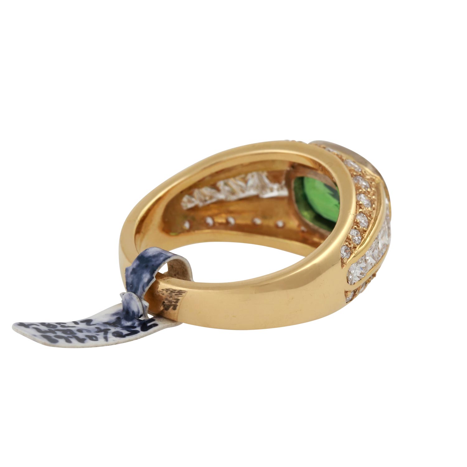 Ring mit Turmalin ca. 2,3 ct und Diamanten, zus. ca. 1,6 ctim Prinzess- und Brillantschliff, Turm. - Image 3 of 6