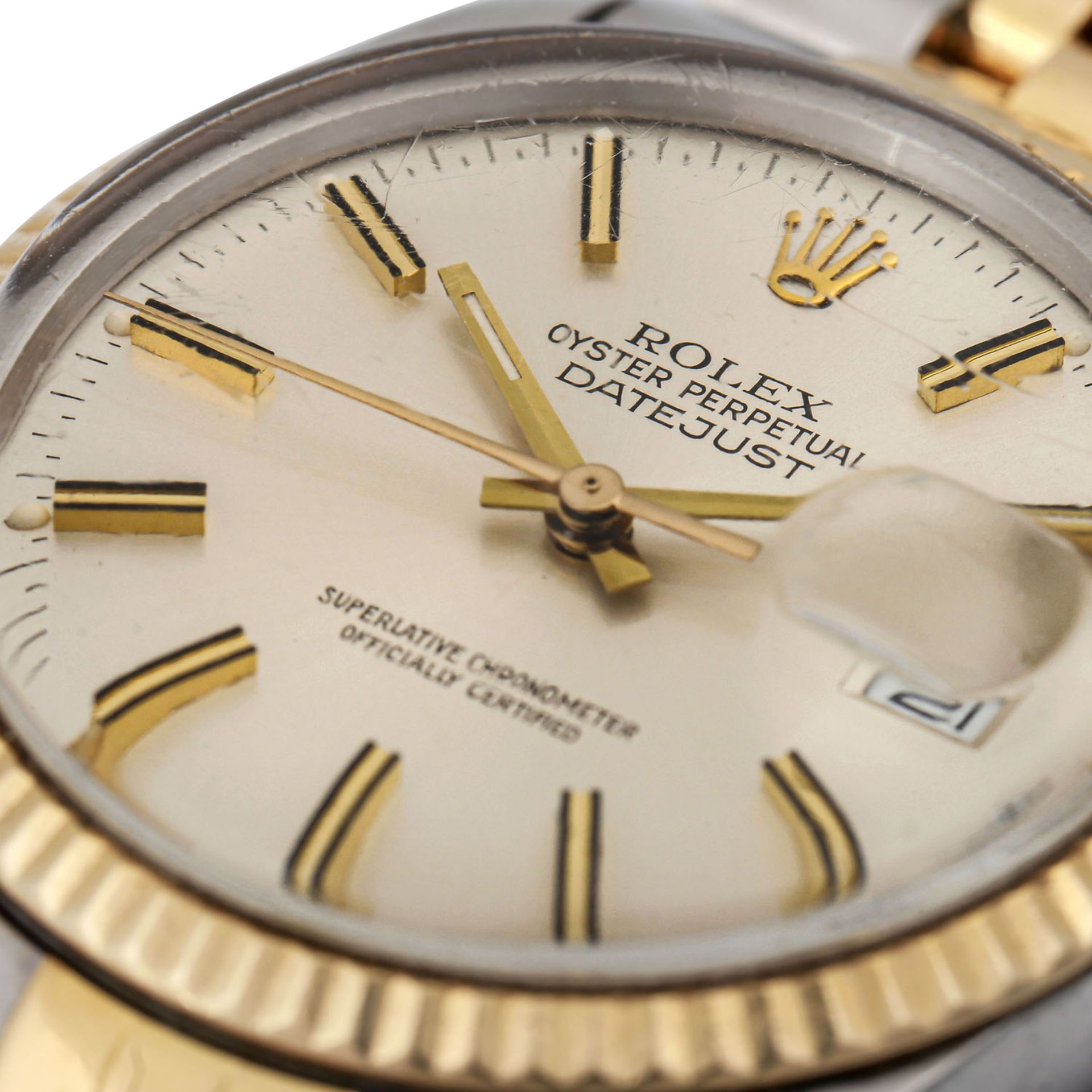 ROLEX Datejust 36, Ref. 16013. Armbanduhr.Edelstahl/Gold 18K. Automatic-Werk. Sehr deutliche - Bild 4 aus 4