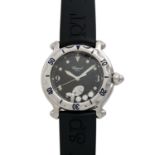 CHOPARD Happy Sport "Happy Fish", Ref. 28/8347/8. Damenuhr.Edelstahl. Quarz-Werk. Kautschukband