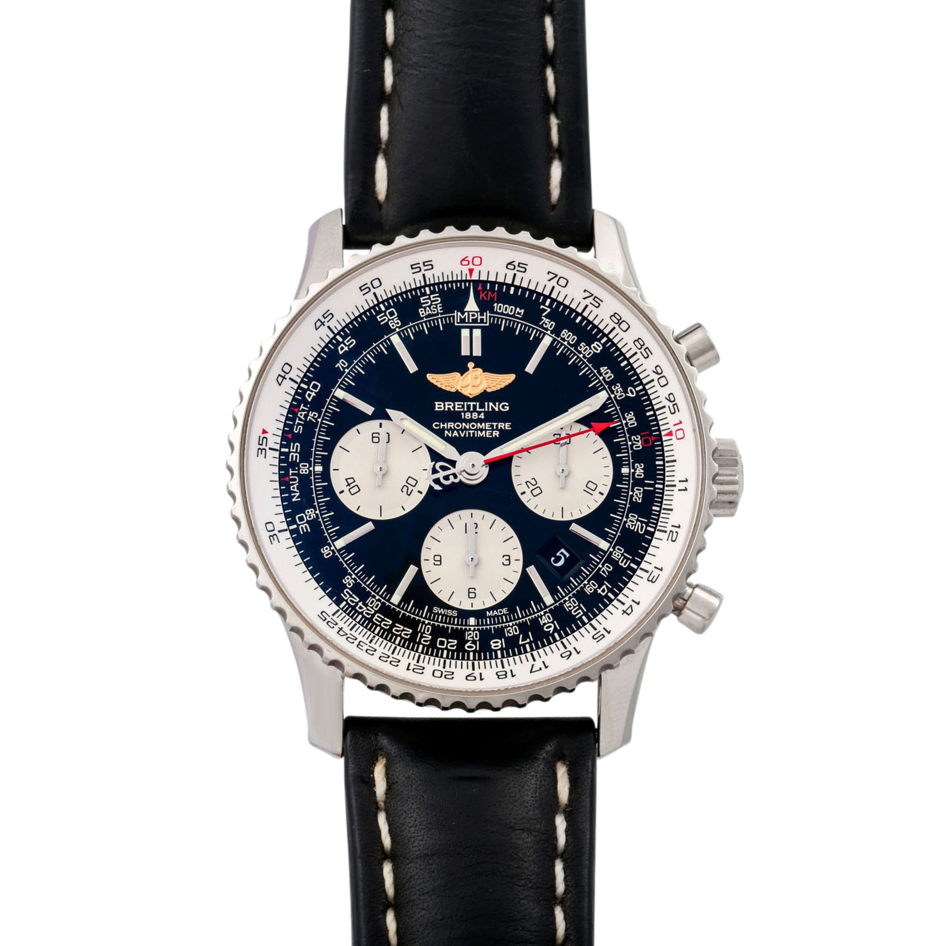 BREITLING Navitimer 01, Ref. AB012012/BB01. Chronograph. Herrenuhr.Edelstahl. Automatic-Werk. COSC