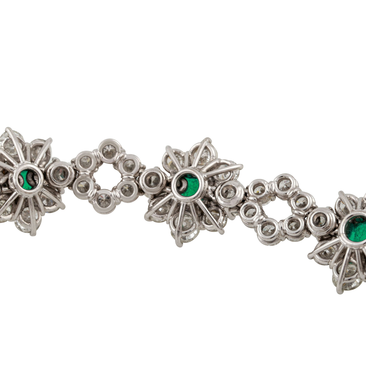Armband mit 5 feinen Smaragden, zus. ca. 3 ct und zahlreichen Brillanten - Image 9 of 9
