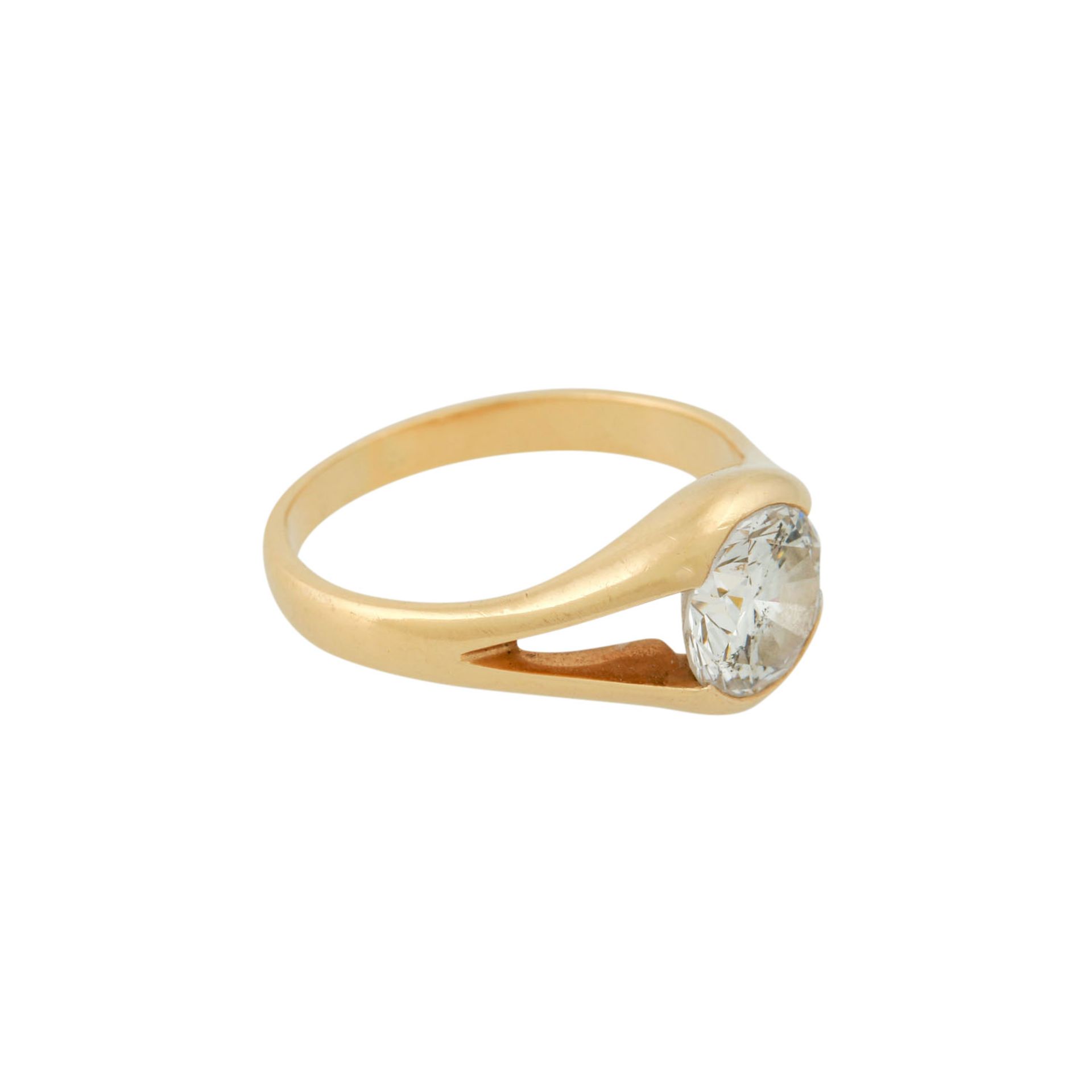 Solitärring mit Brillant von ca. 2 ct,