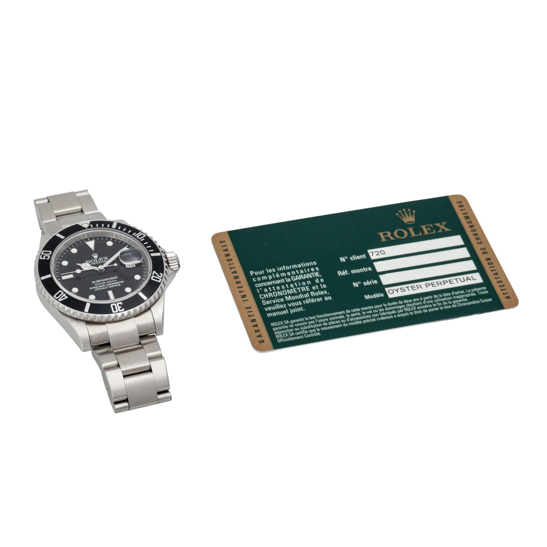 ROLEX Submariner Date, Ref. 16610LN. Herrenuhr. Ca. 2007/08. - Bild 6 aus 6