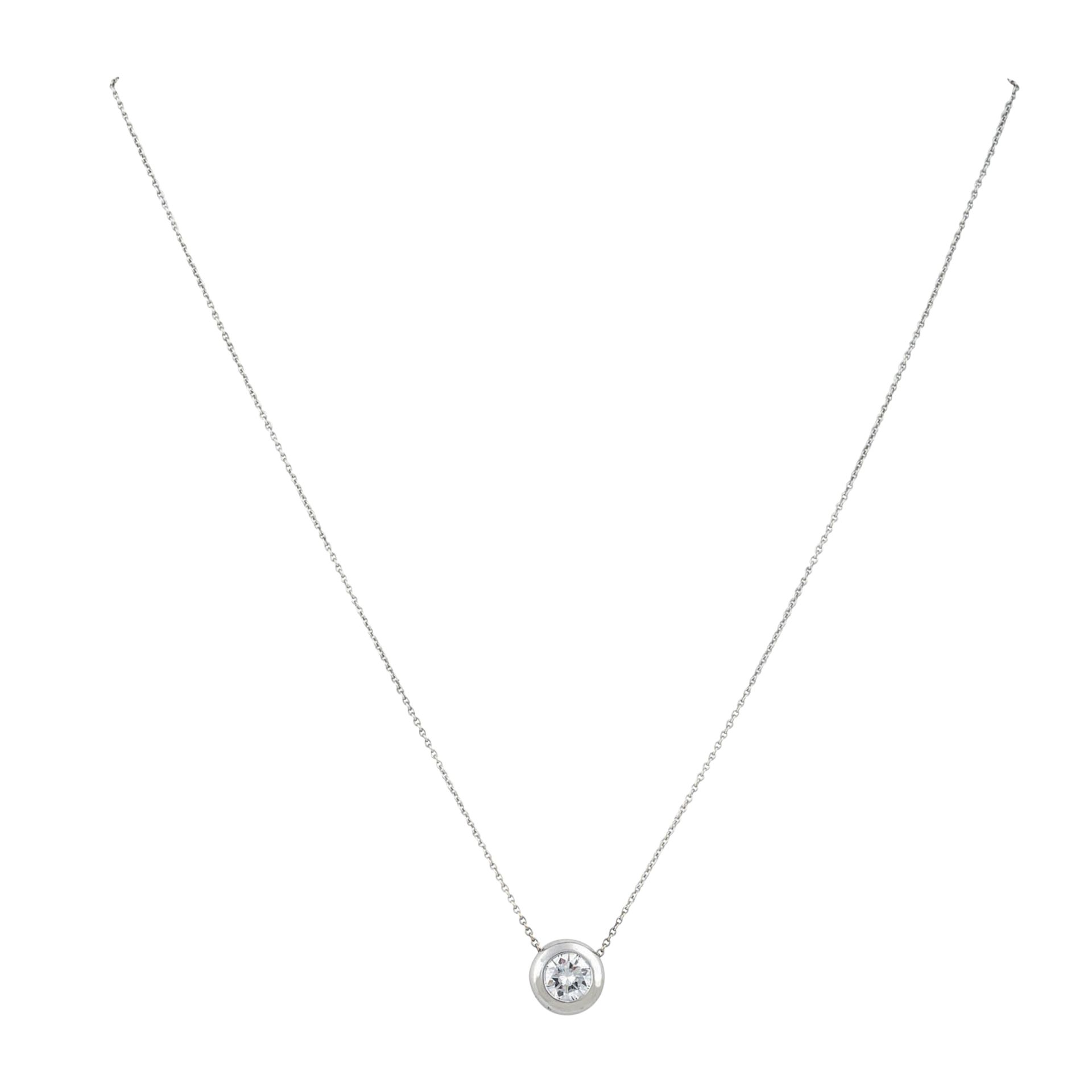 Solitär-Collier mit Brillantanhänger ca. 1,02 ct