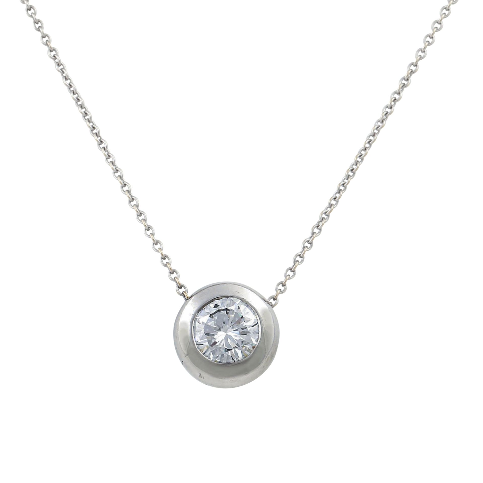 Solitär-Collier mit Brillantanhänger ca. 1,02 ct - Bild 2 aus 8