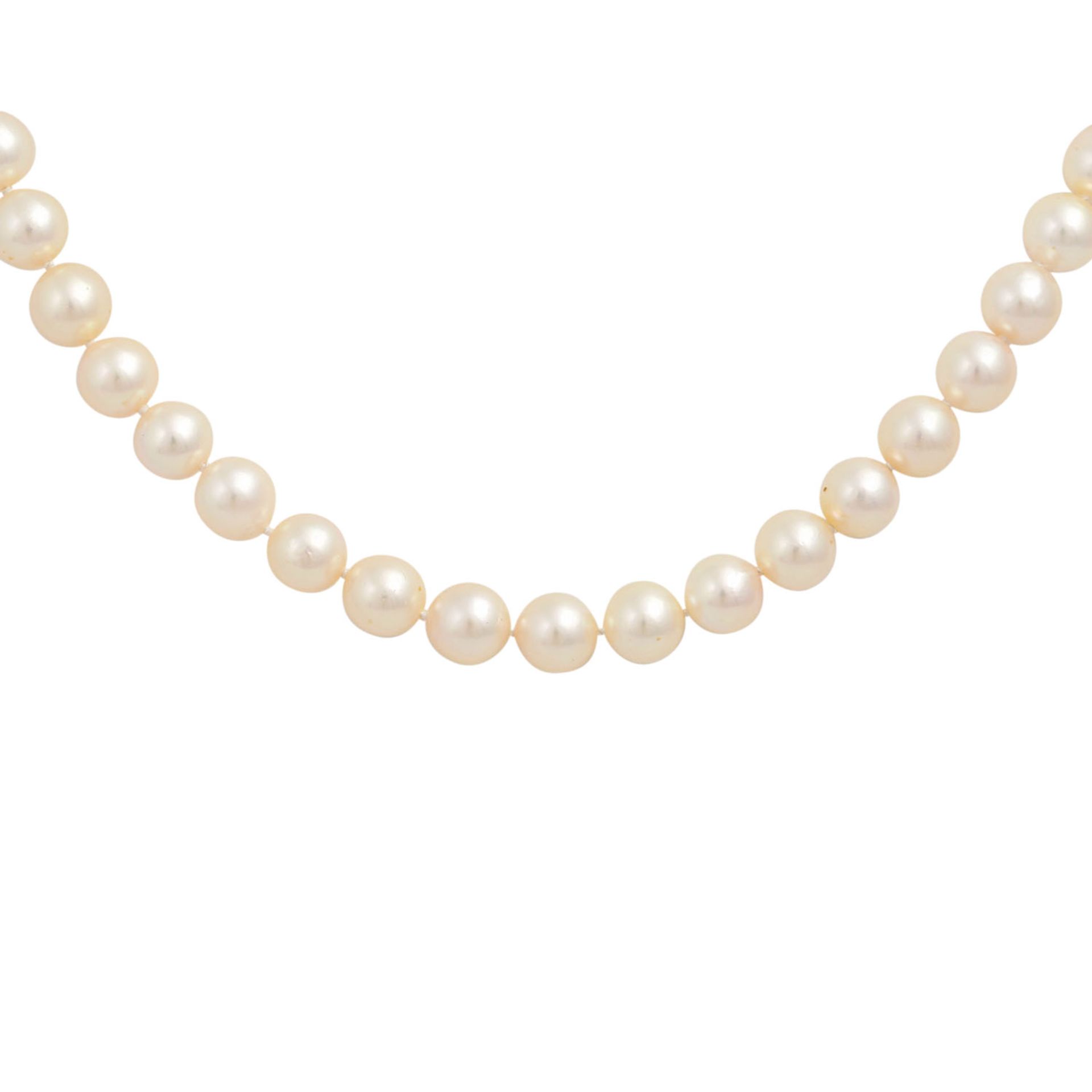 Feine Akoya Perlenkette, - Bild 2 aus 4