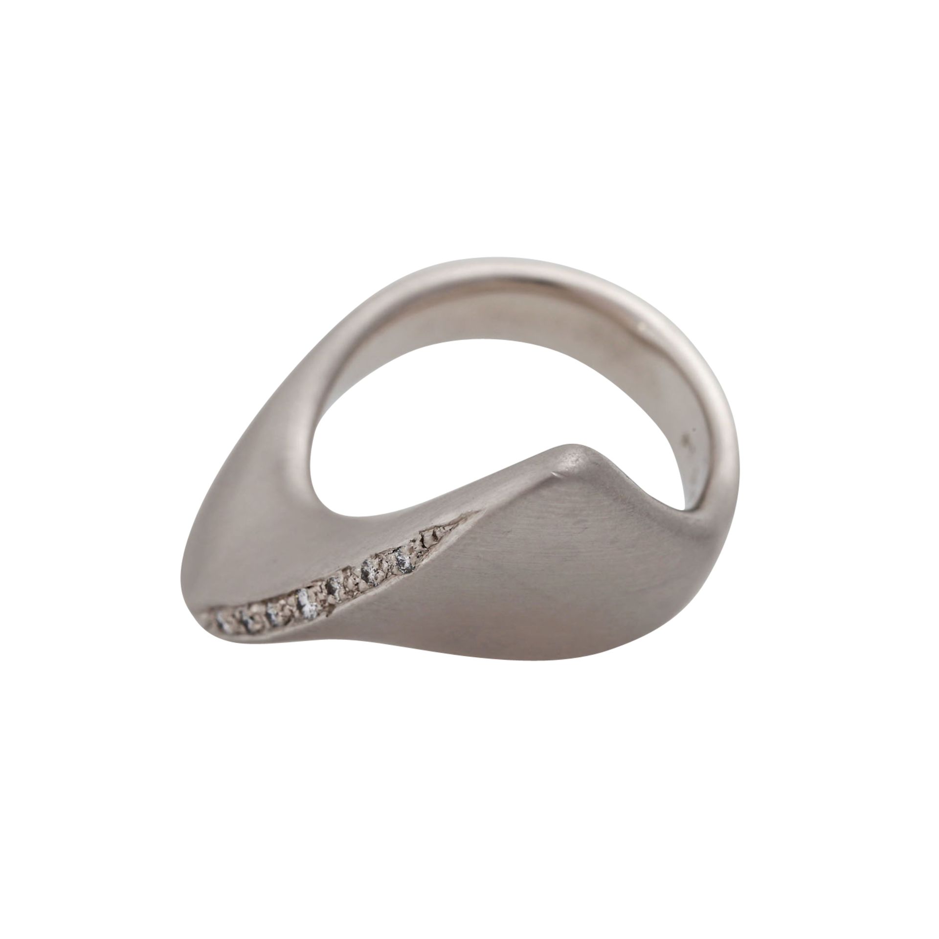 EHINGER-SCHWARZ Ring mit Diamanten, zus. ca. 0,08 ct, - Bild 2 aus 5