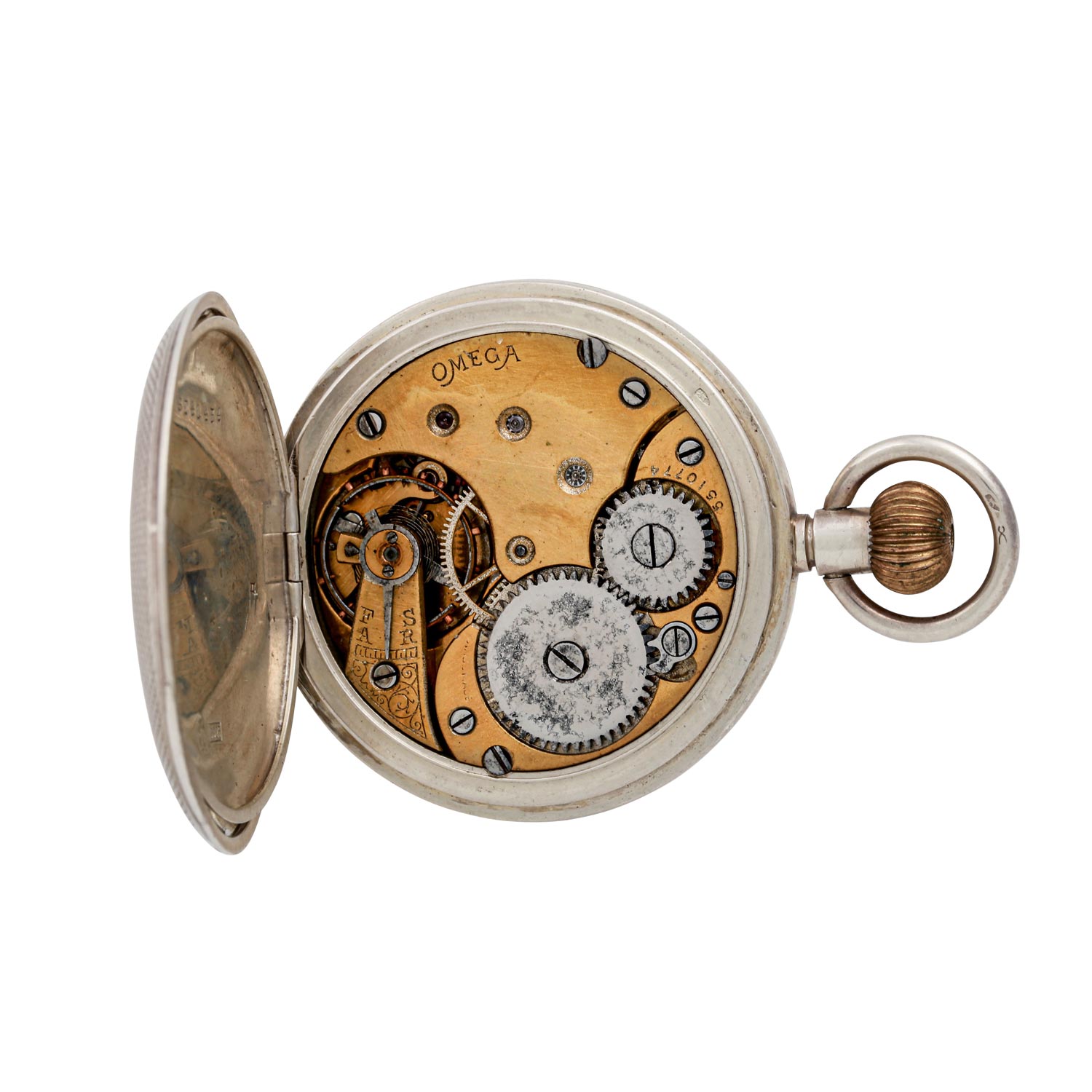 OMEGA Vintage Savonette Taschenuhr. - Image 4 of 6