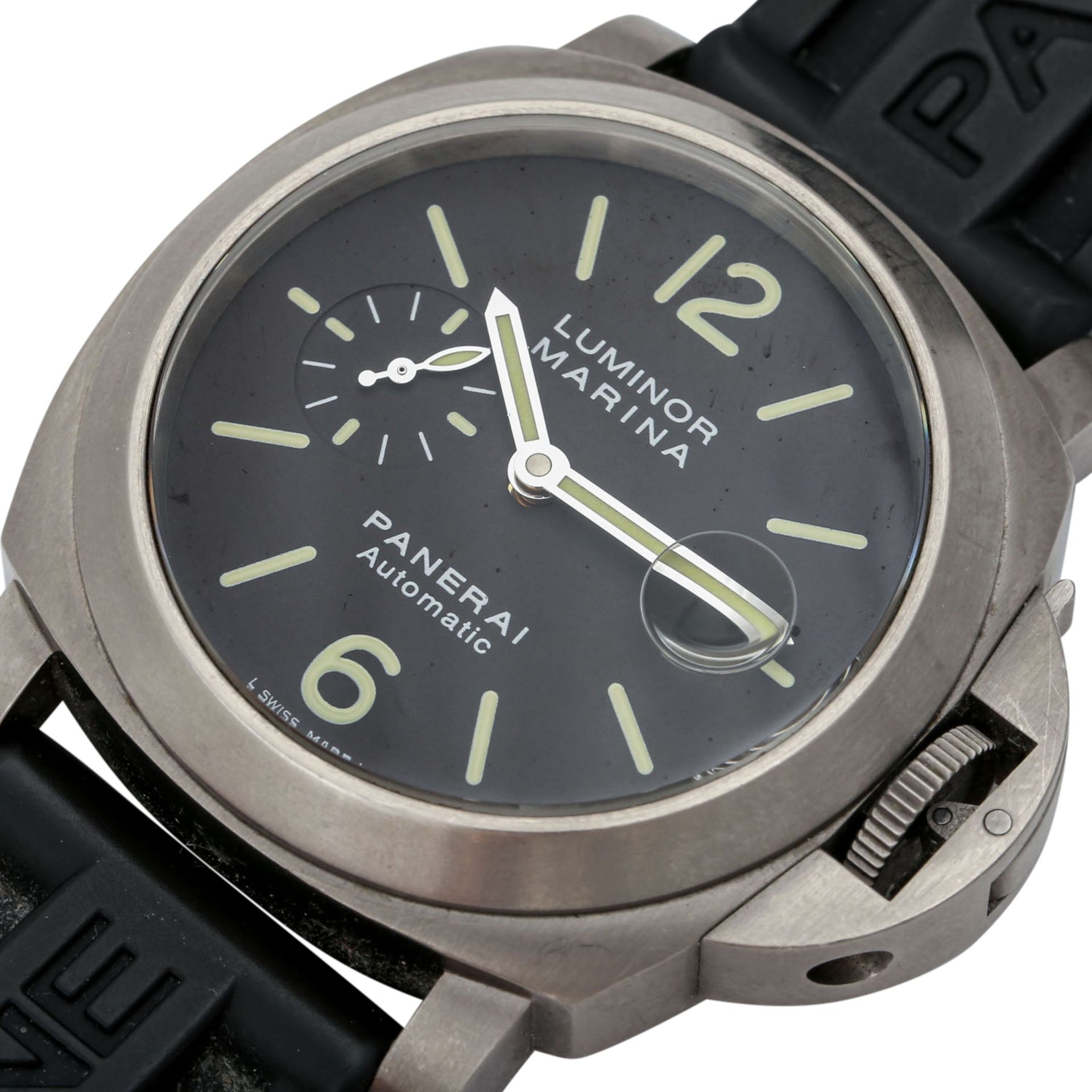 PFANDAUKTION - PANERAI Luminor, Herrenuhr, Automatk- Werk,Edelsta - Bild 5 aus 8