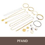 PFANDAUKTION - 1 Drg. Platin Brillant/ Anh. WG 18K Brillant/ Dive