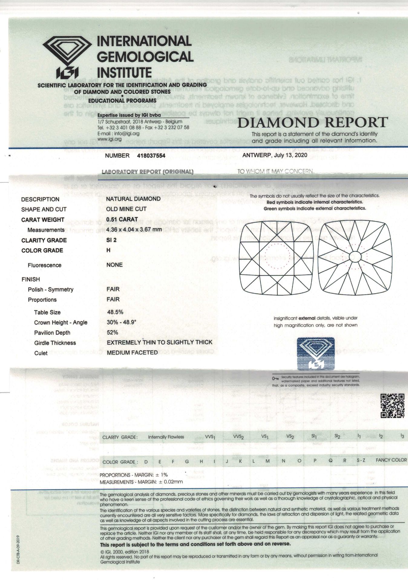 Konvolut 2 Altschliff-Diamanten - Bild 3 aus 4