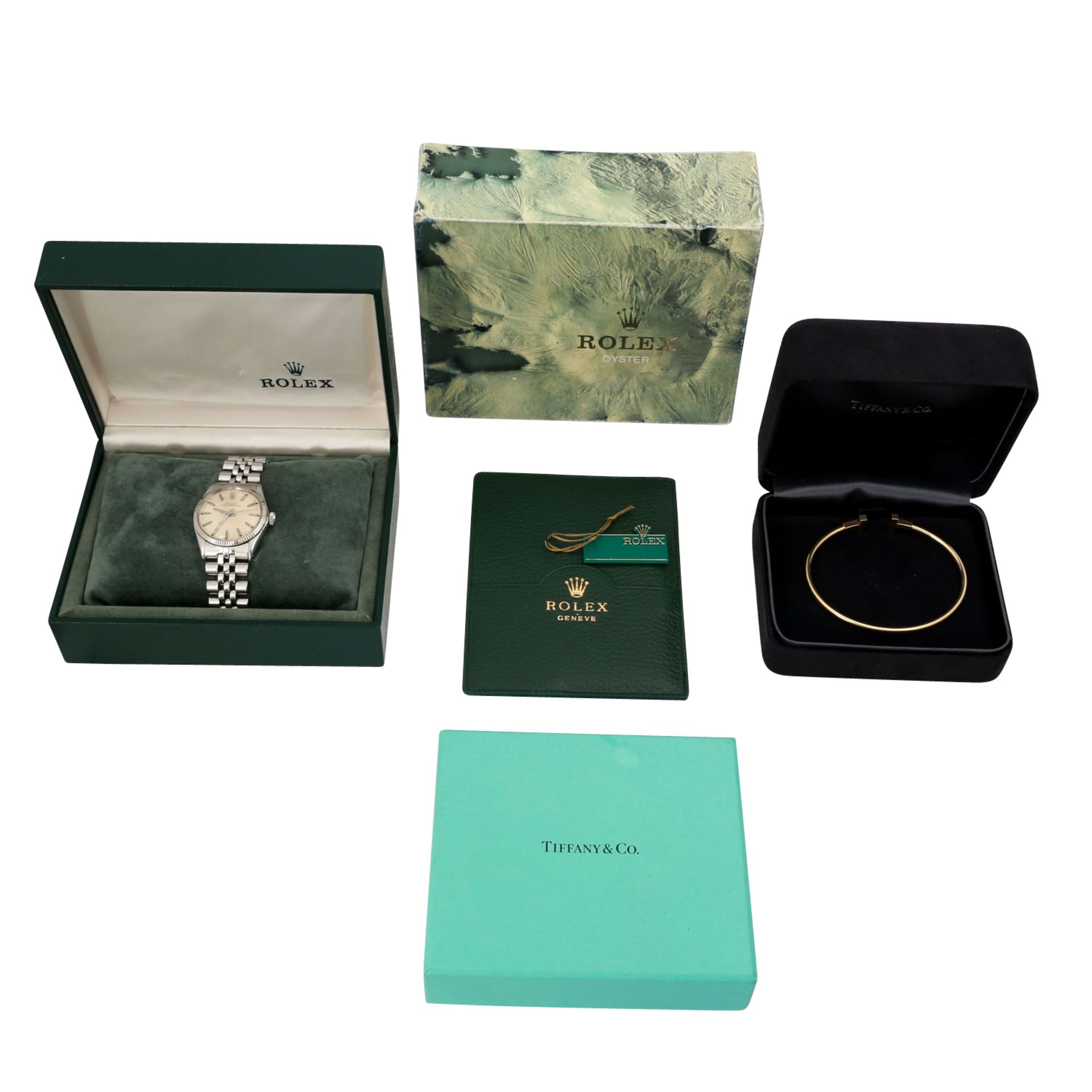 PFANDAUKTION - 1 DAU Rolex Stahl mit Box, 1 Armreif Tiffany GG 18 - Bild 5 aus 5