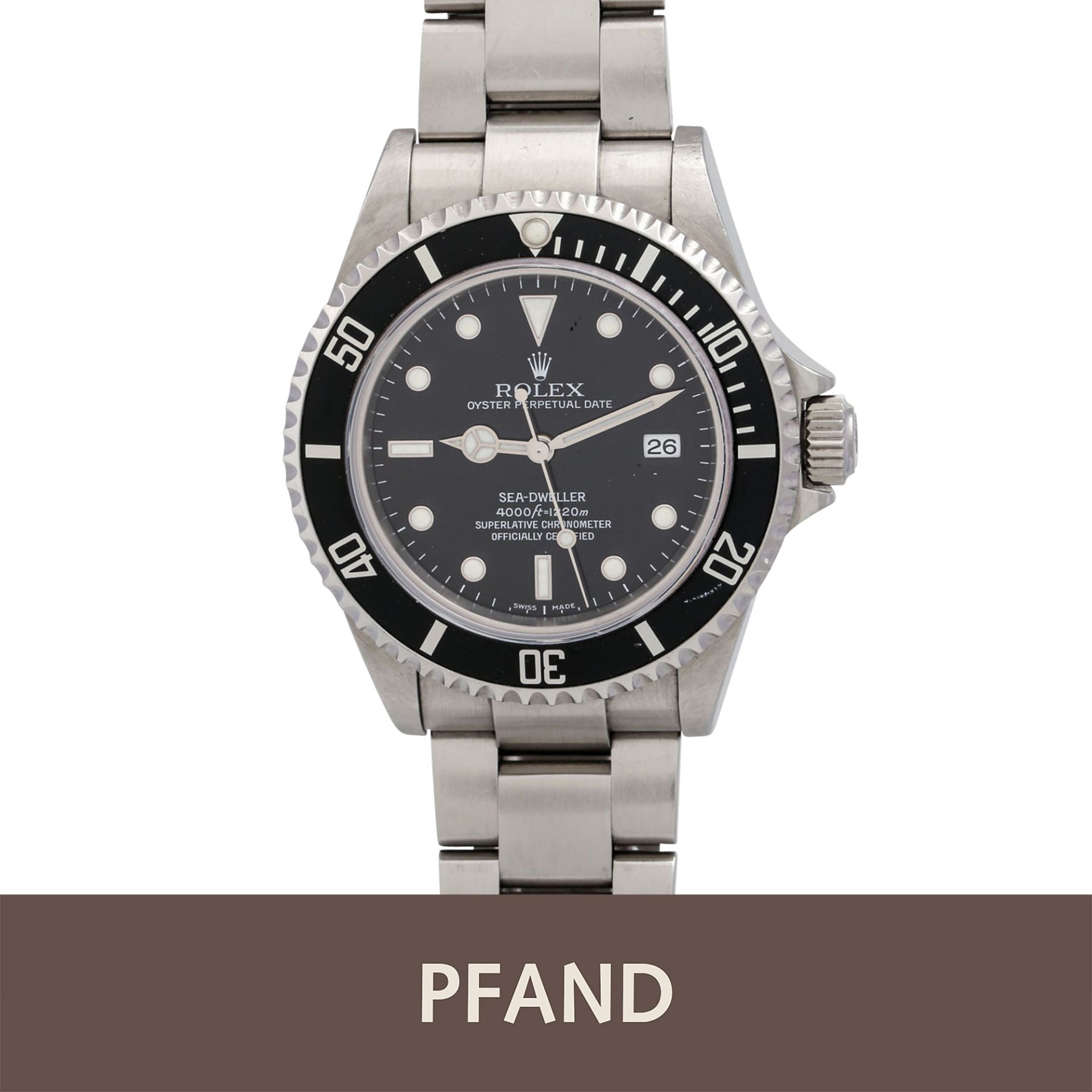 PFANDAUKTION - ROLEX Sea-Dweller Ref. 16600, Edelstahl. Automatic