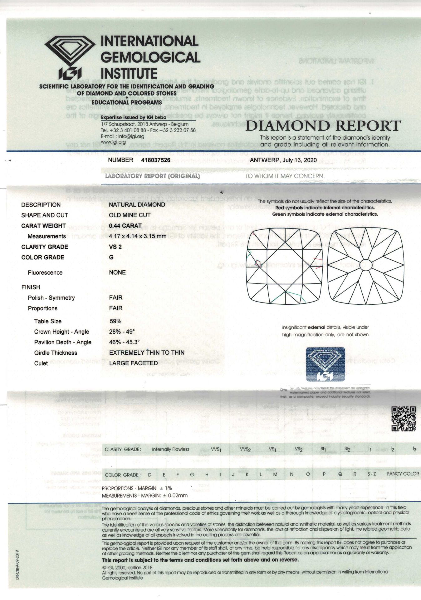 Konvolut 2 Altschliff-Diamanten - Bild 4 aus 4