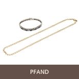 PFANDAUKTION - 1 Armband mit Spahiren u. Diamanten, WG 18K, Kauf