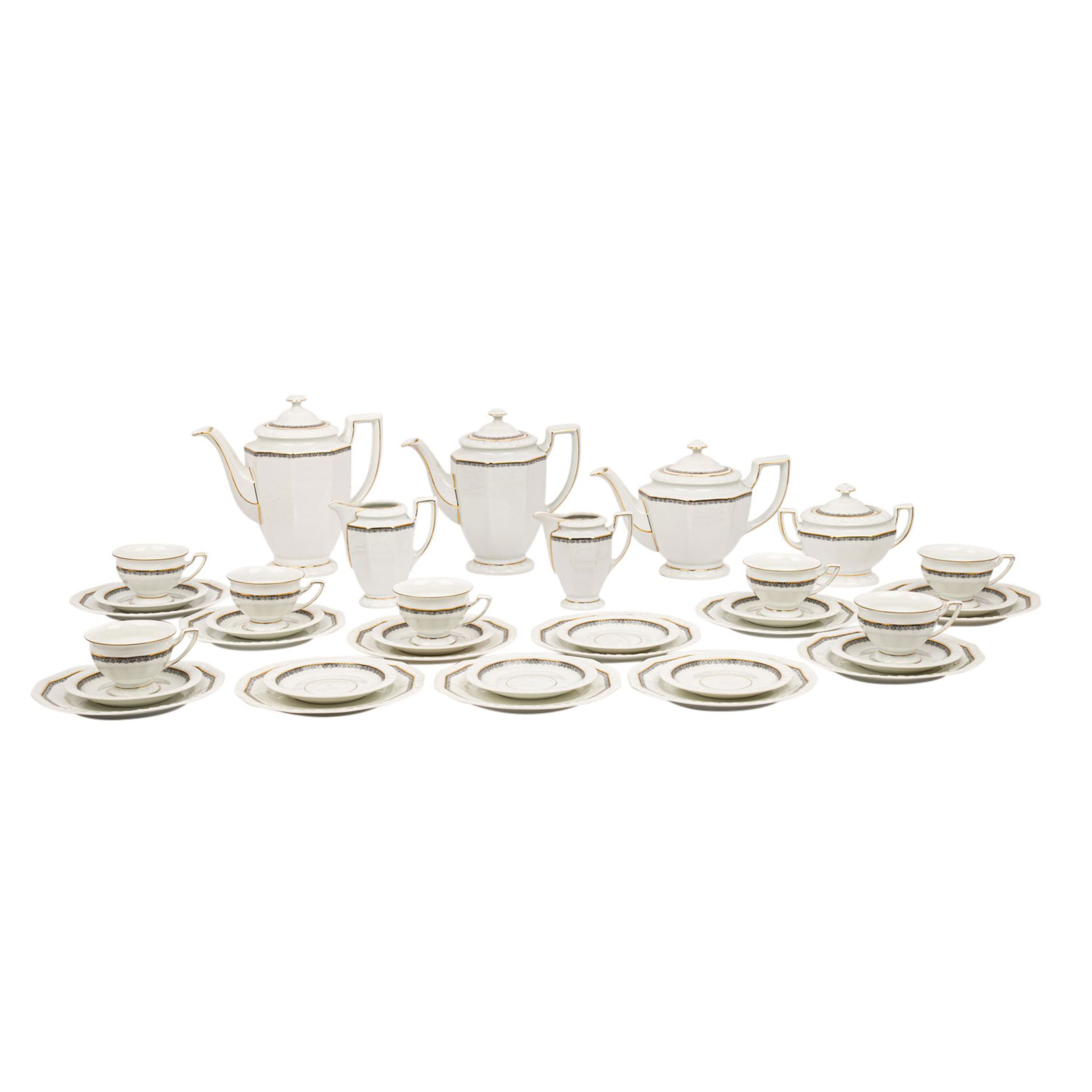 ROSENTHAL Kaffeeservice f. 7-11 Personen 'Maria', 1. Hälfte 20. Jhd..