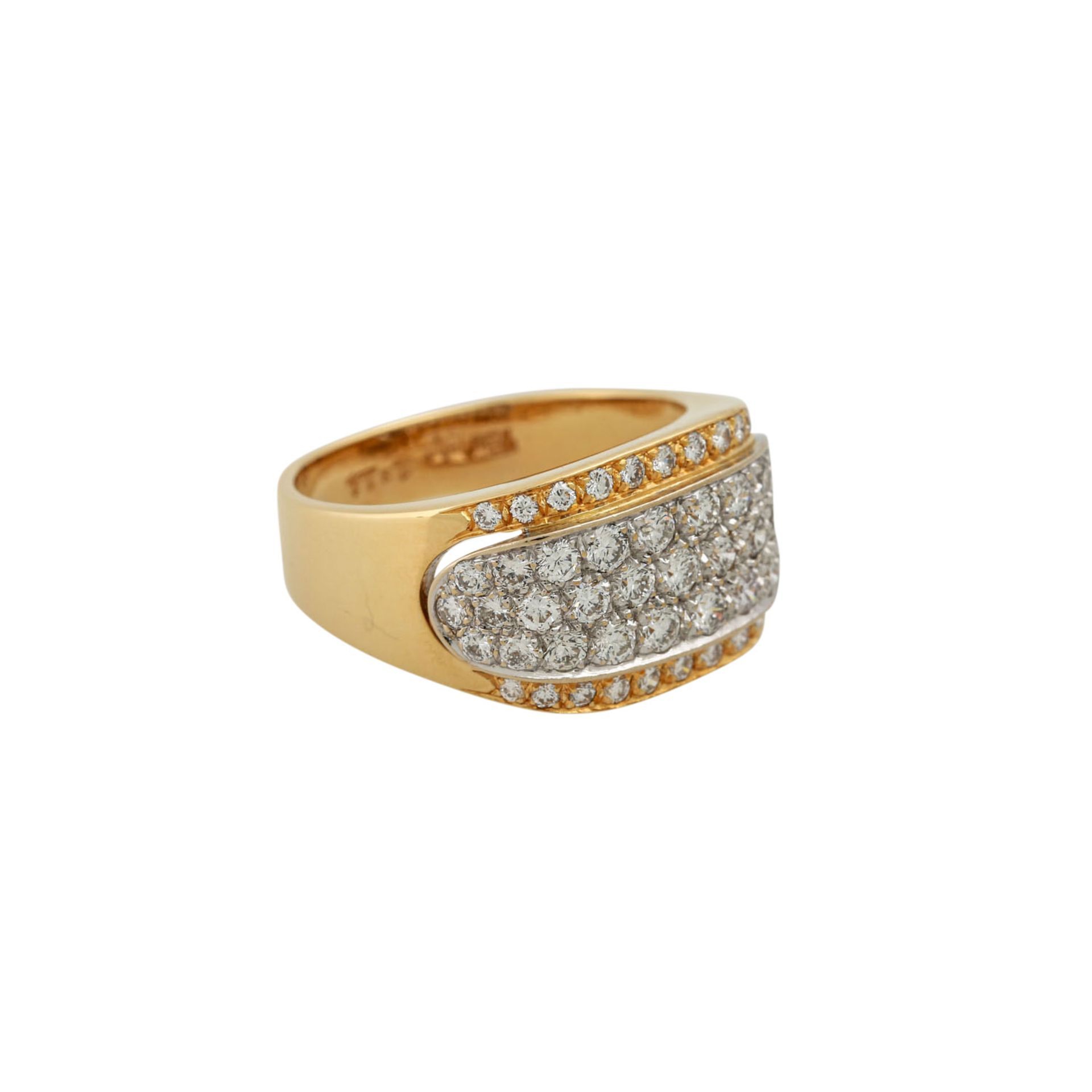 Ring mit Brillanten, zus. ca. 1,11 ct (punziert)