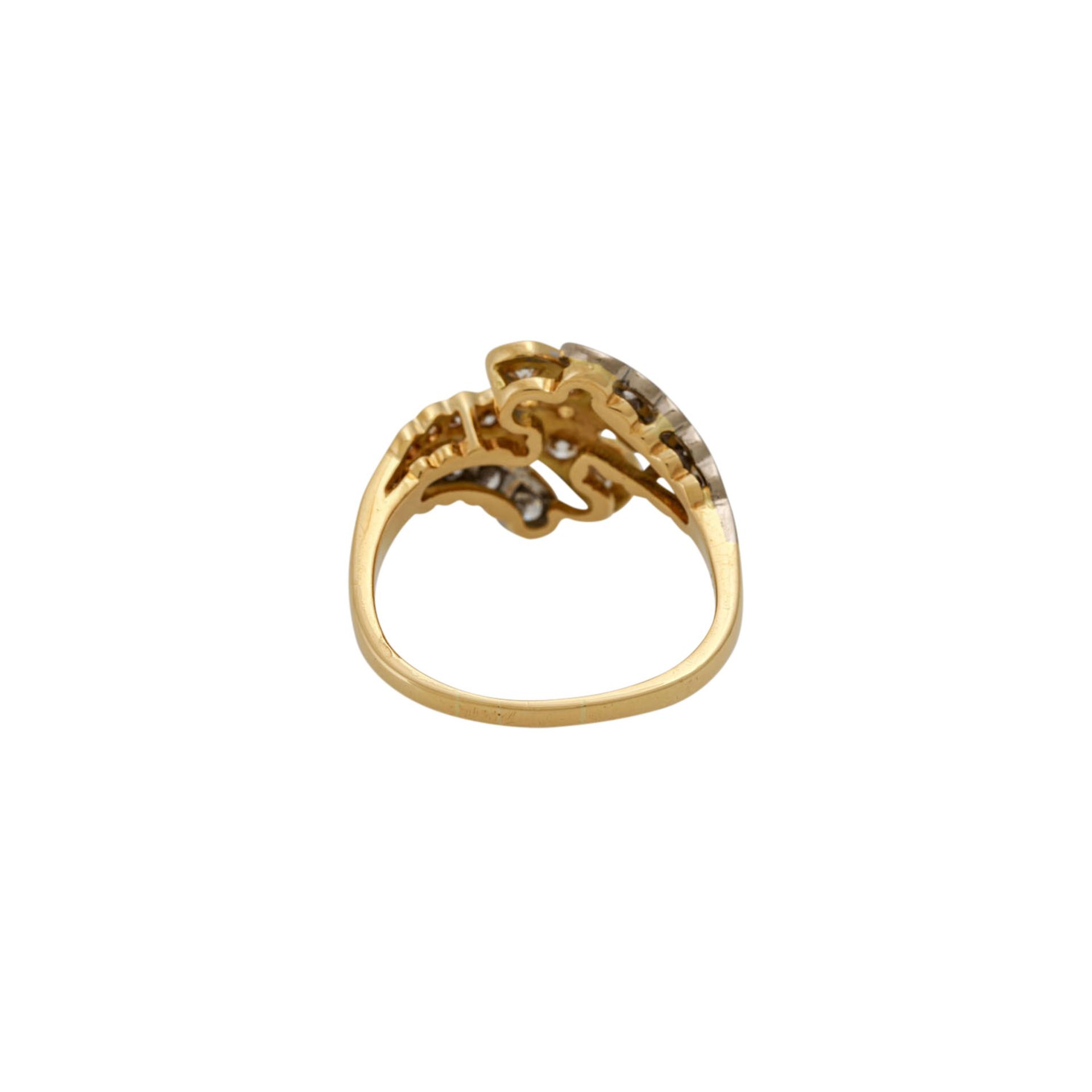 LAUDIER Ring mit Brillanten zus. ca. 1,2 ct, - Bild 4 aus 4