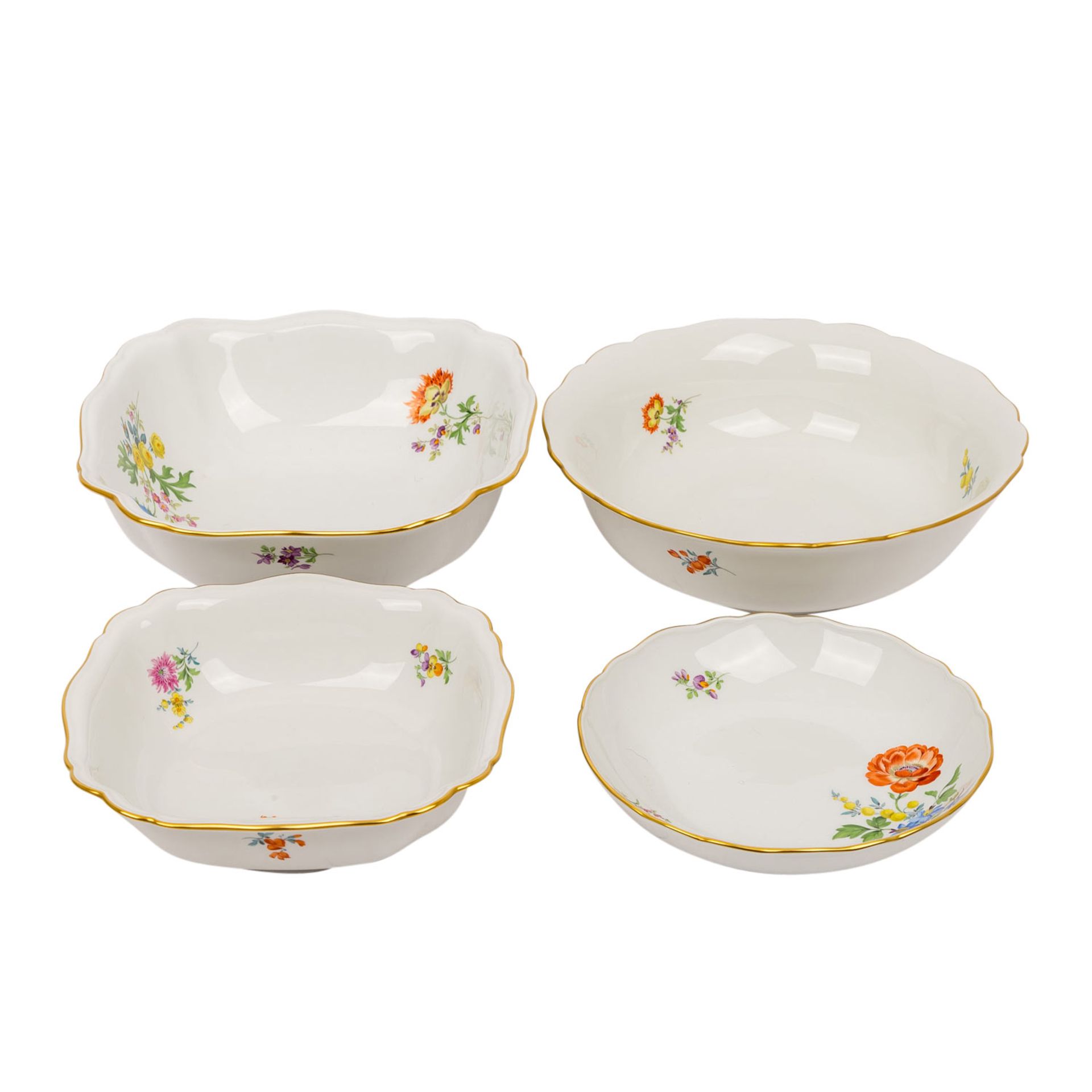 MEISSEN Speiseservice f. 12 Personen 'Deutsche Blume', 1. und 2. Wahl, 20. Jhd.. - Image 3 of 7