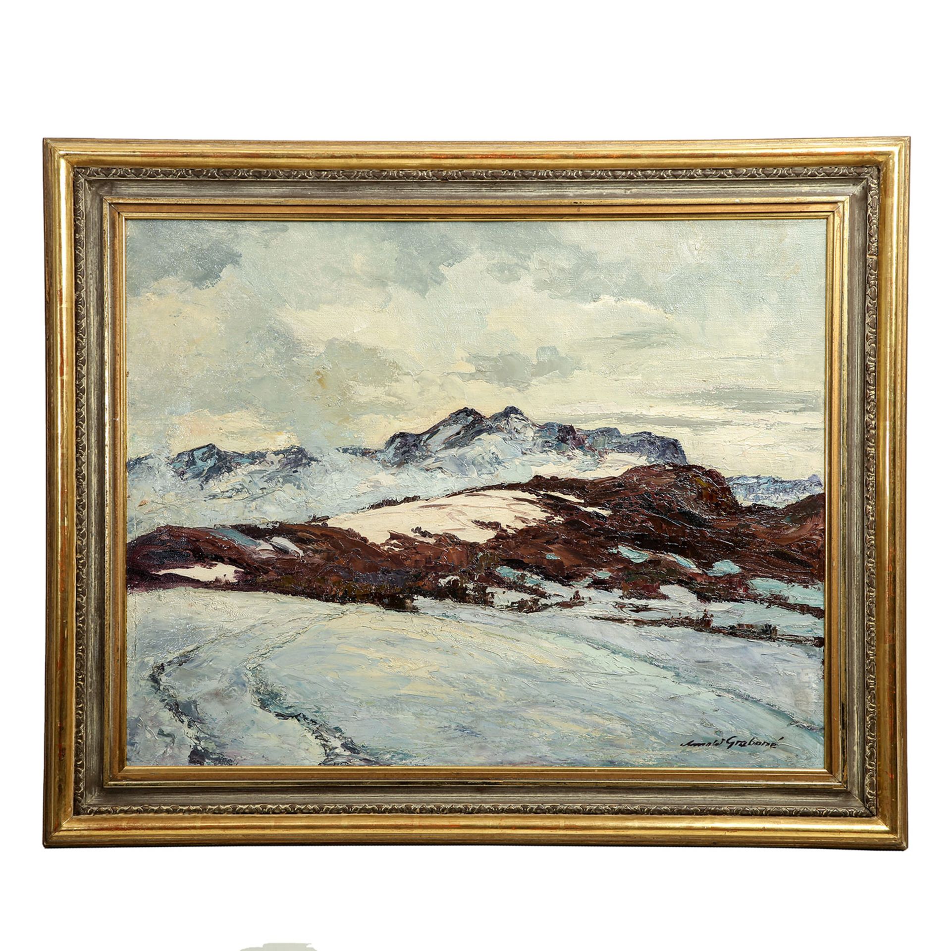 ARNOLD-GRABONÉ, GEORG (München 1896-1982 Percha-Buchhof) 'Winter im Gebirge'. - Image 2 of 4