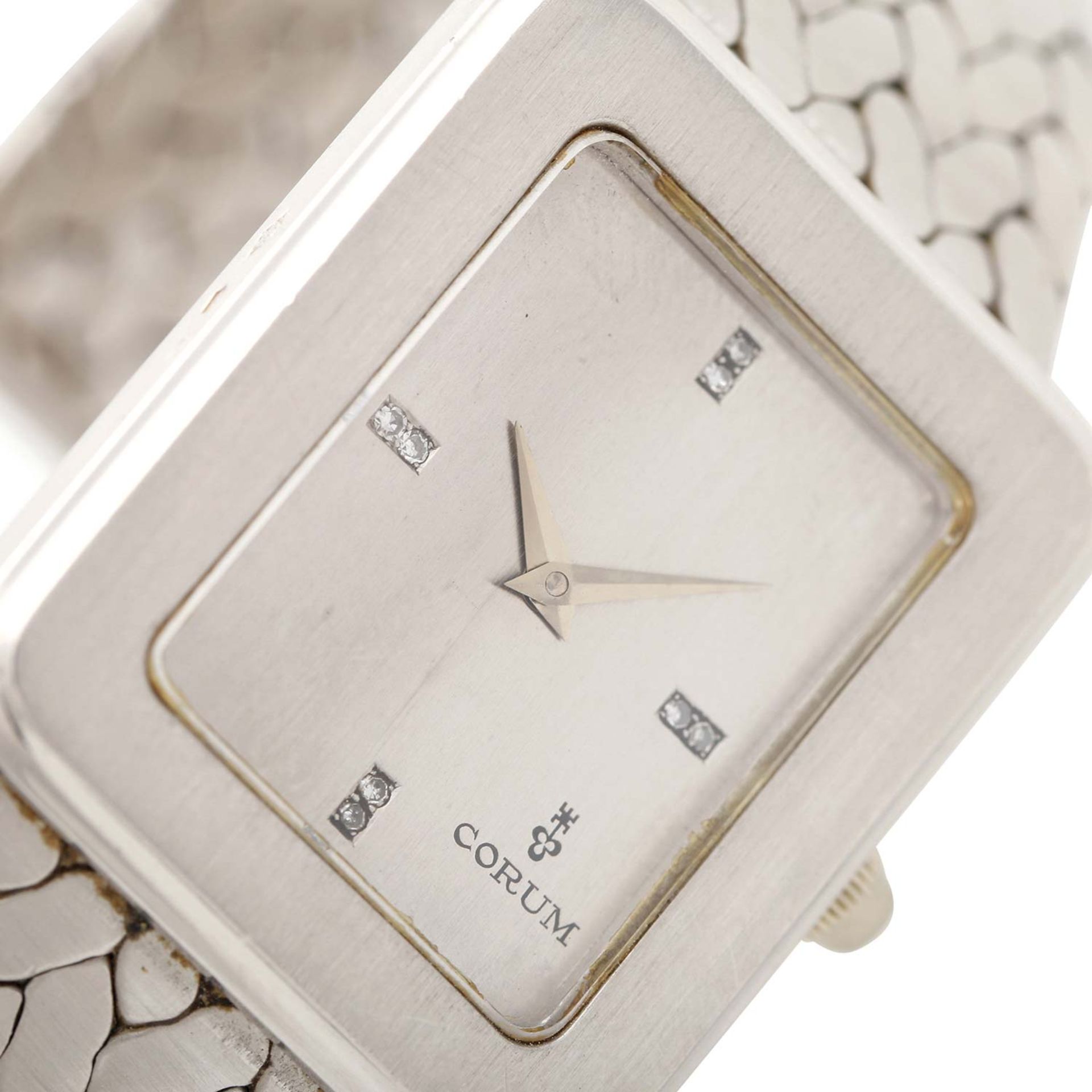 CORUM Vintage Armbanduhr, Ref. 57.567.70, ca. 1980er Jahre, PLATIN. - Bild 5 aus 6