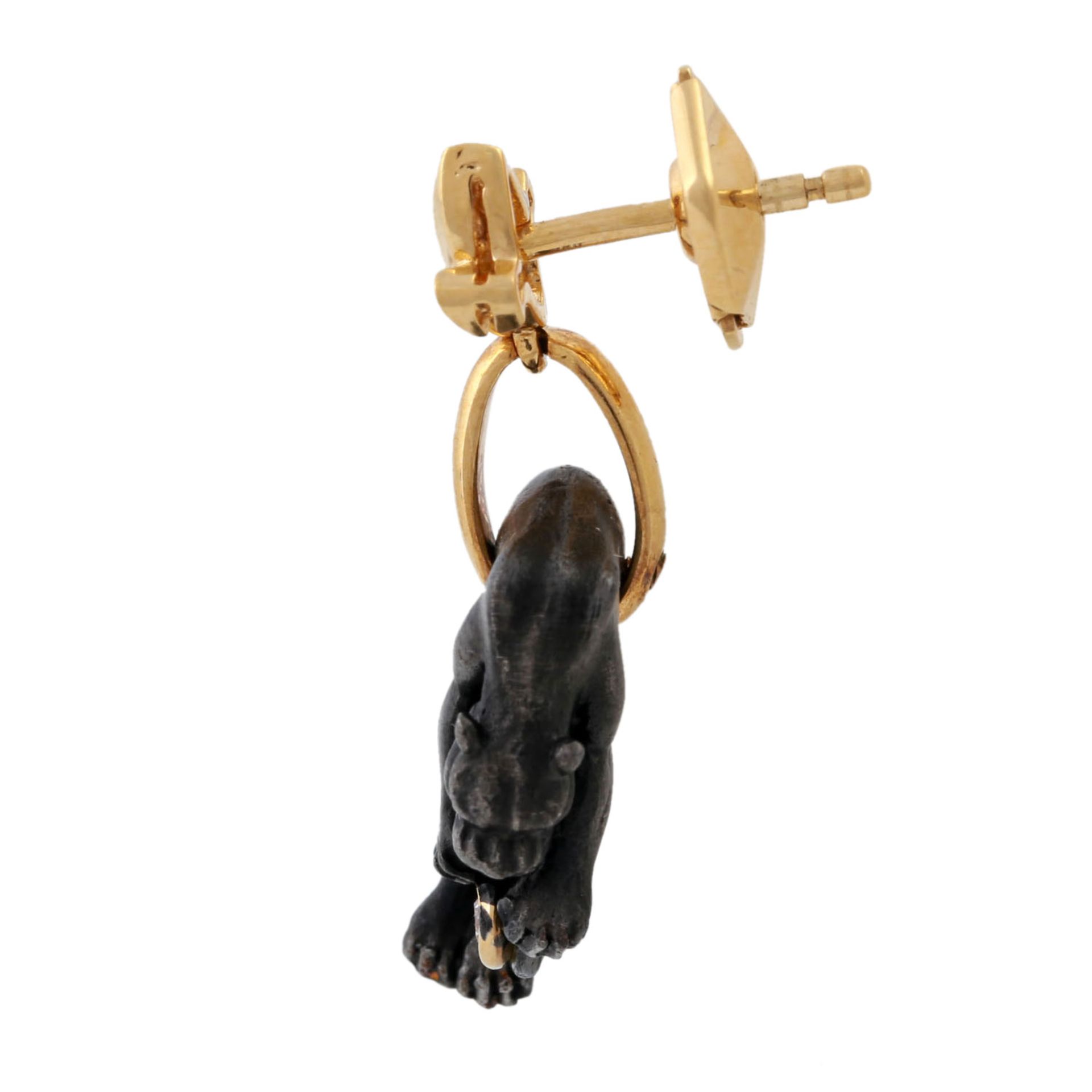 CARRERA Y CARRERA einzelner Ohrring "Panther" mit Brillant, - Image 2 of 4