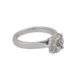 Ring mit 5 Diamanten, zus. ca. 0,8 ct,